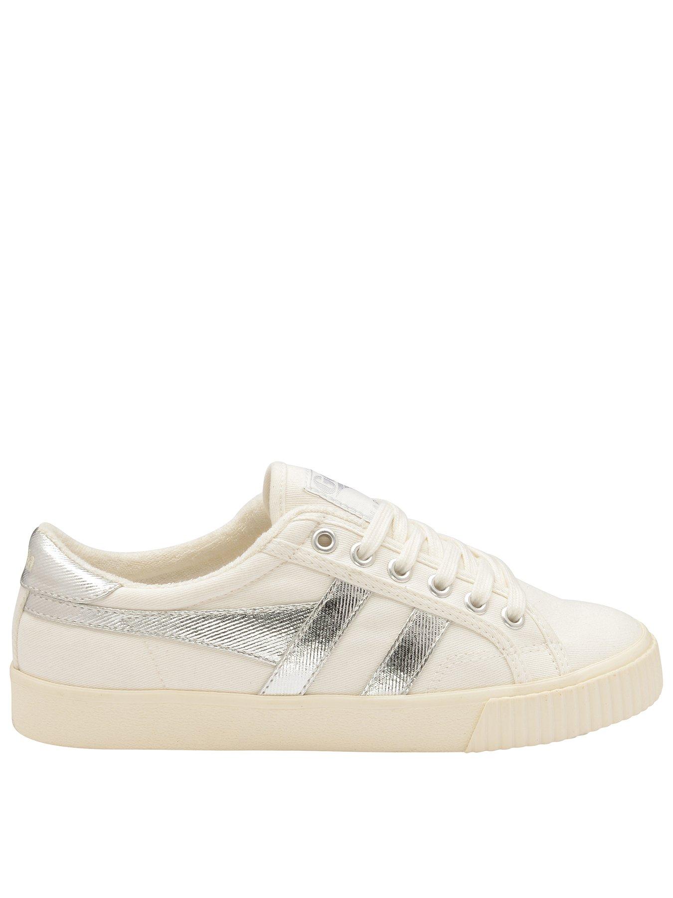 undefined Women's Tennis Mark Cox Trainers - Off White/Silver