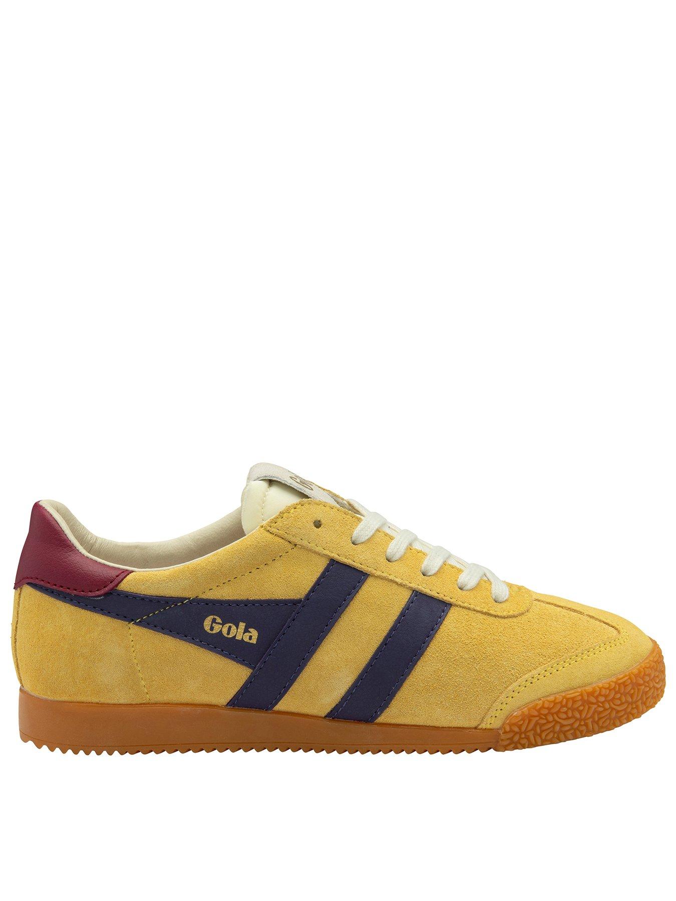  image of gola-womens-elan-trainers-yellownavy