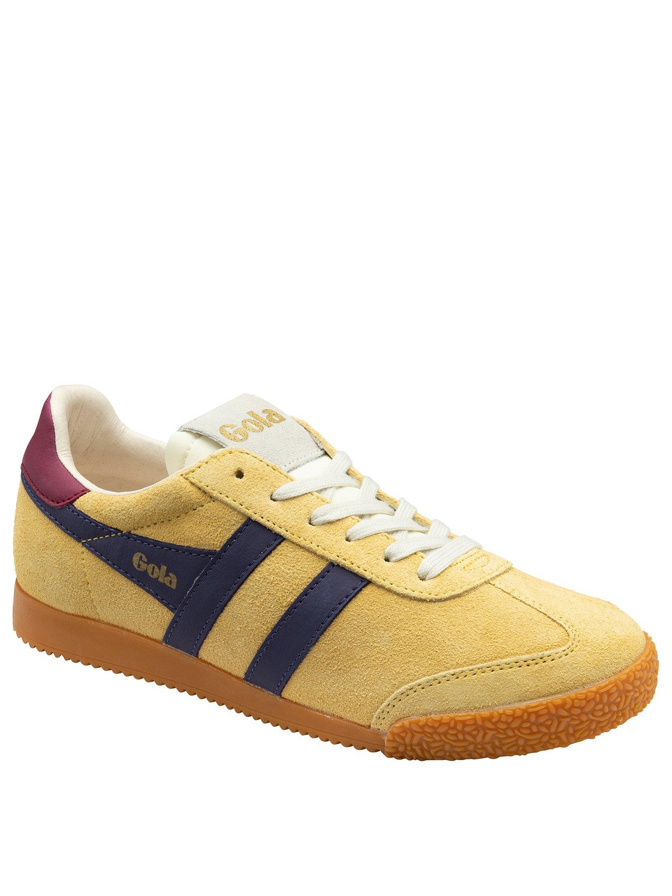  image of gola-womens-elan-trainers-yellownavy