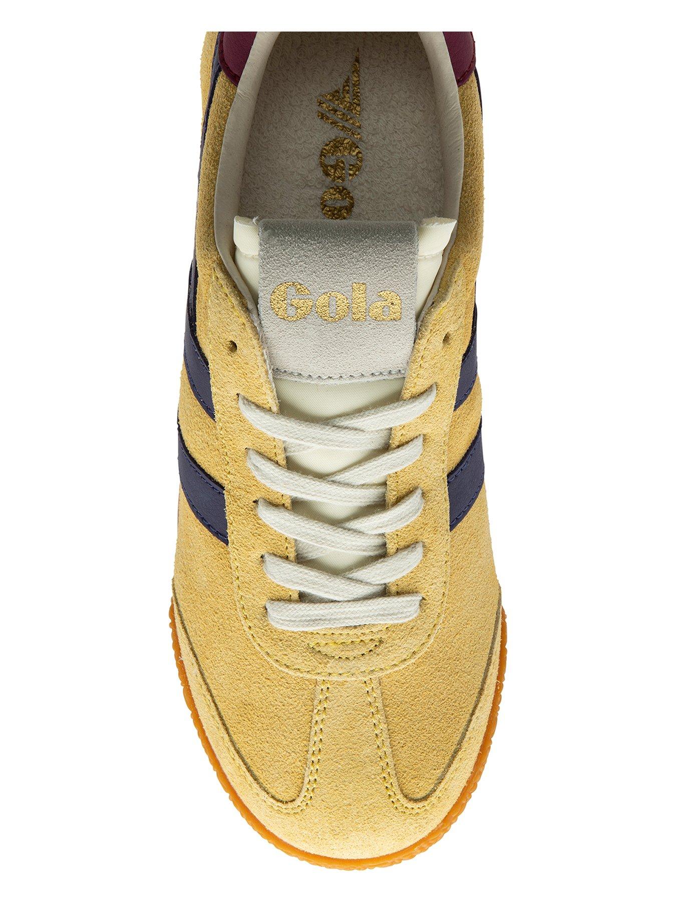  image of gola-womens-elan-trainers-yellownavy