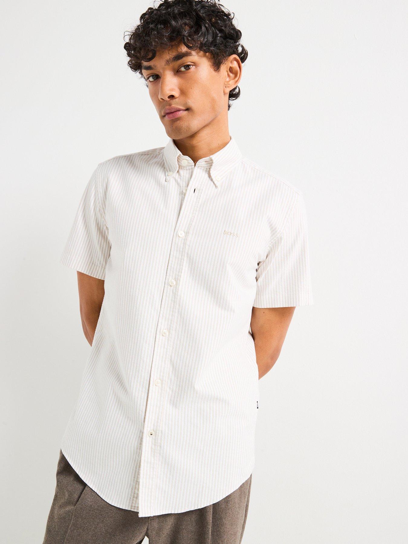 boss-h-roan-252-slim-fit-oxford-stripe-short-sleeve-shirt-light-beige