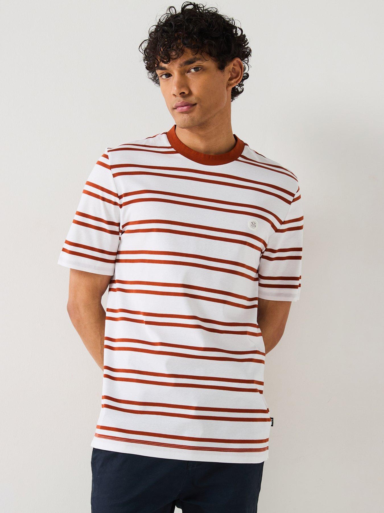 boss-c-taut-regular-fit-logo-t-shirt-dark-orange