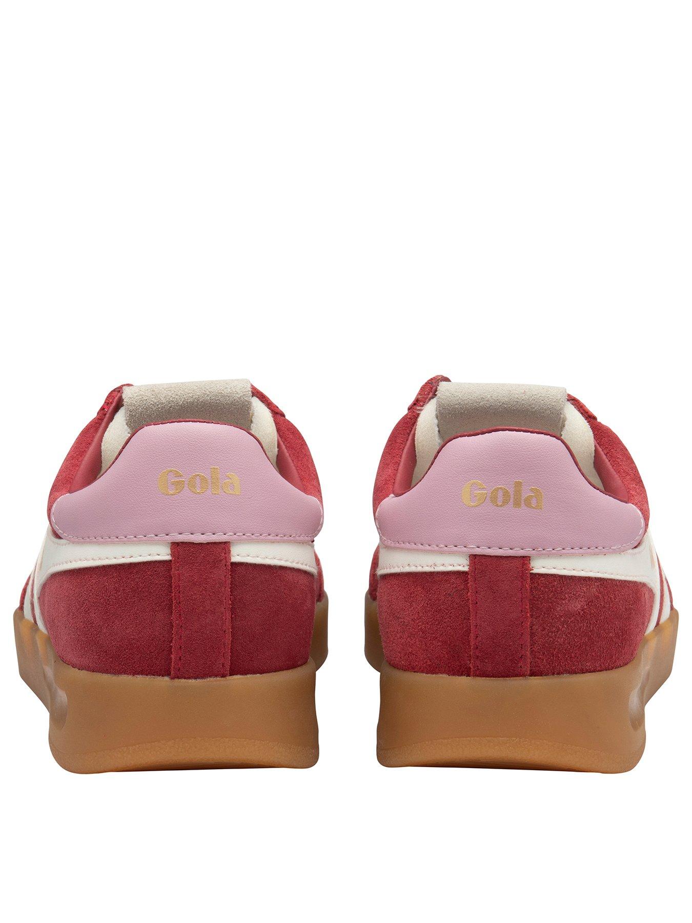 image of gola-womens-cyclone-trainers-off-white-red