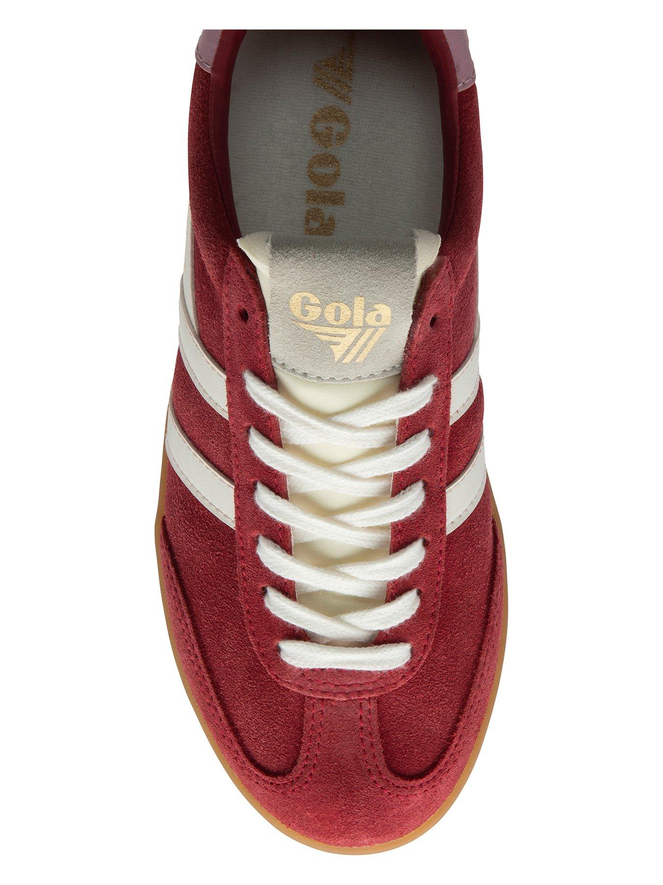  image of gola-womens-cyclone-trainers-off-white-red