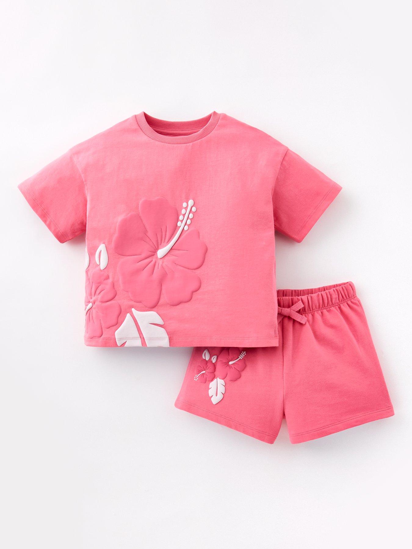 mini-v-by-very-girls-t-shirt-and-short-set-with-floral-puff-print-pink