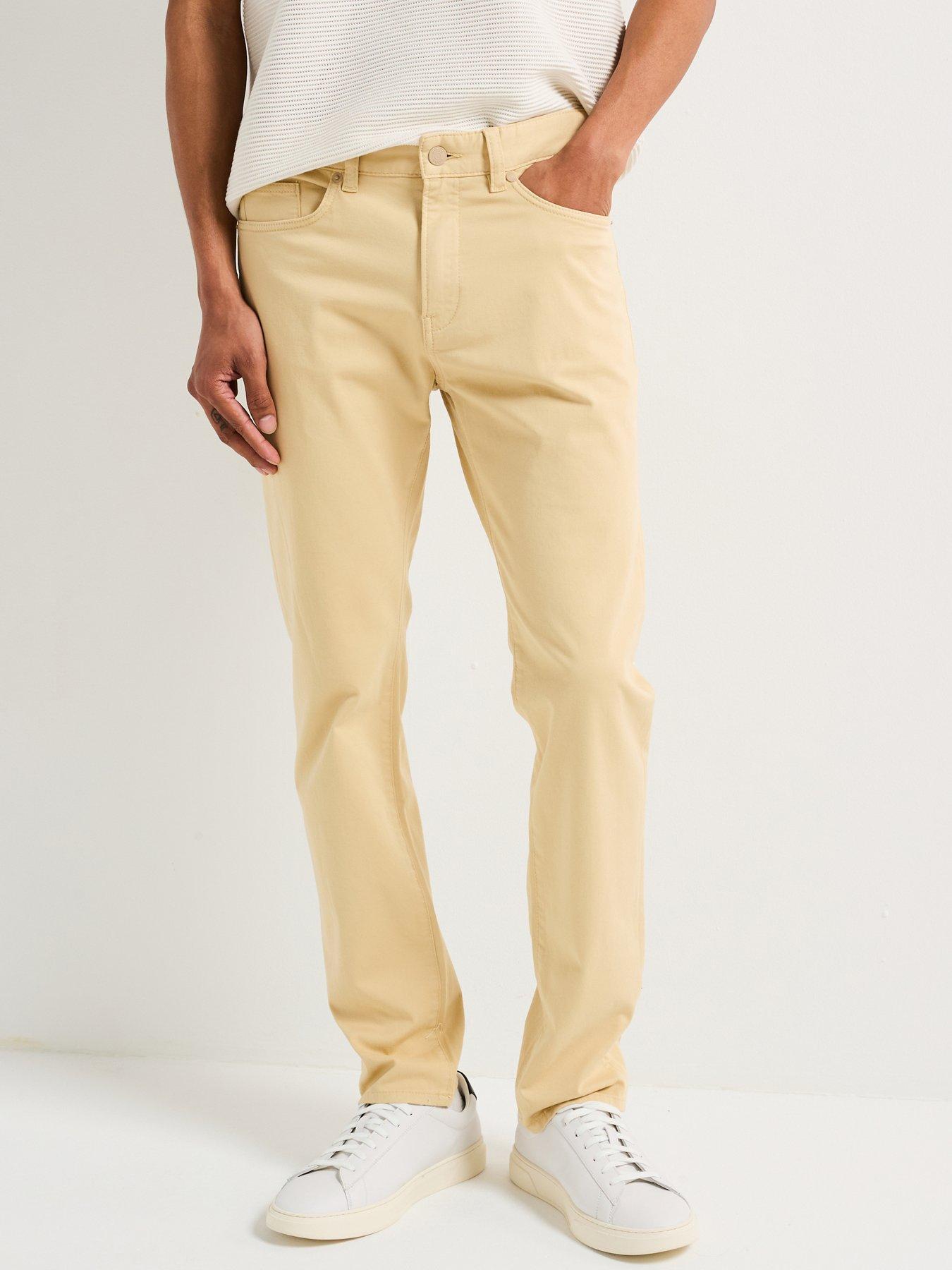  image of boss-h-delaware5-five-pocket-chino-trousers-light-beige