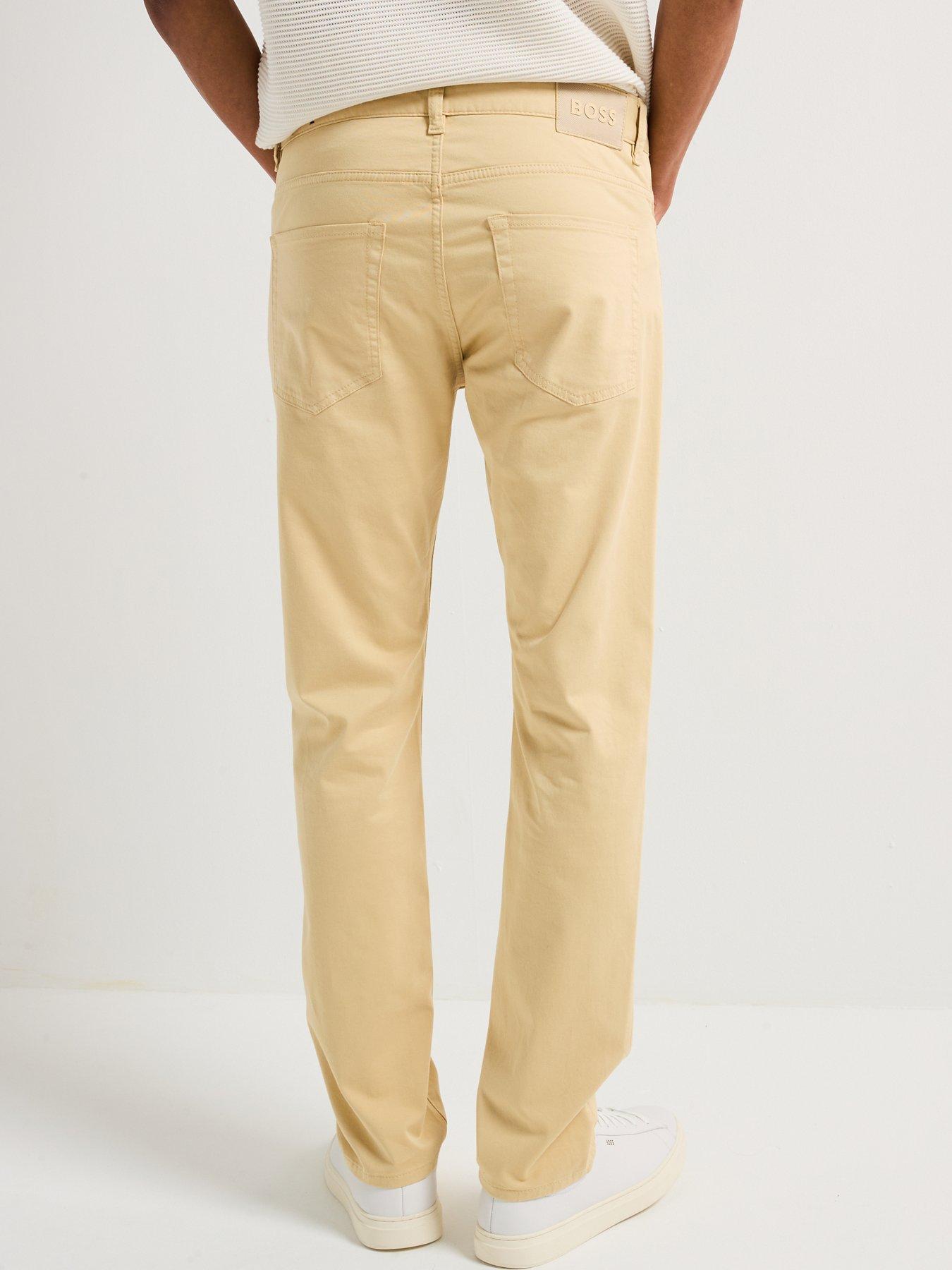  image of boss-h-delaware5-five-pocket-chino-trousers-light-beige