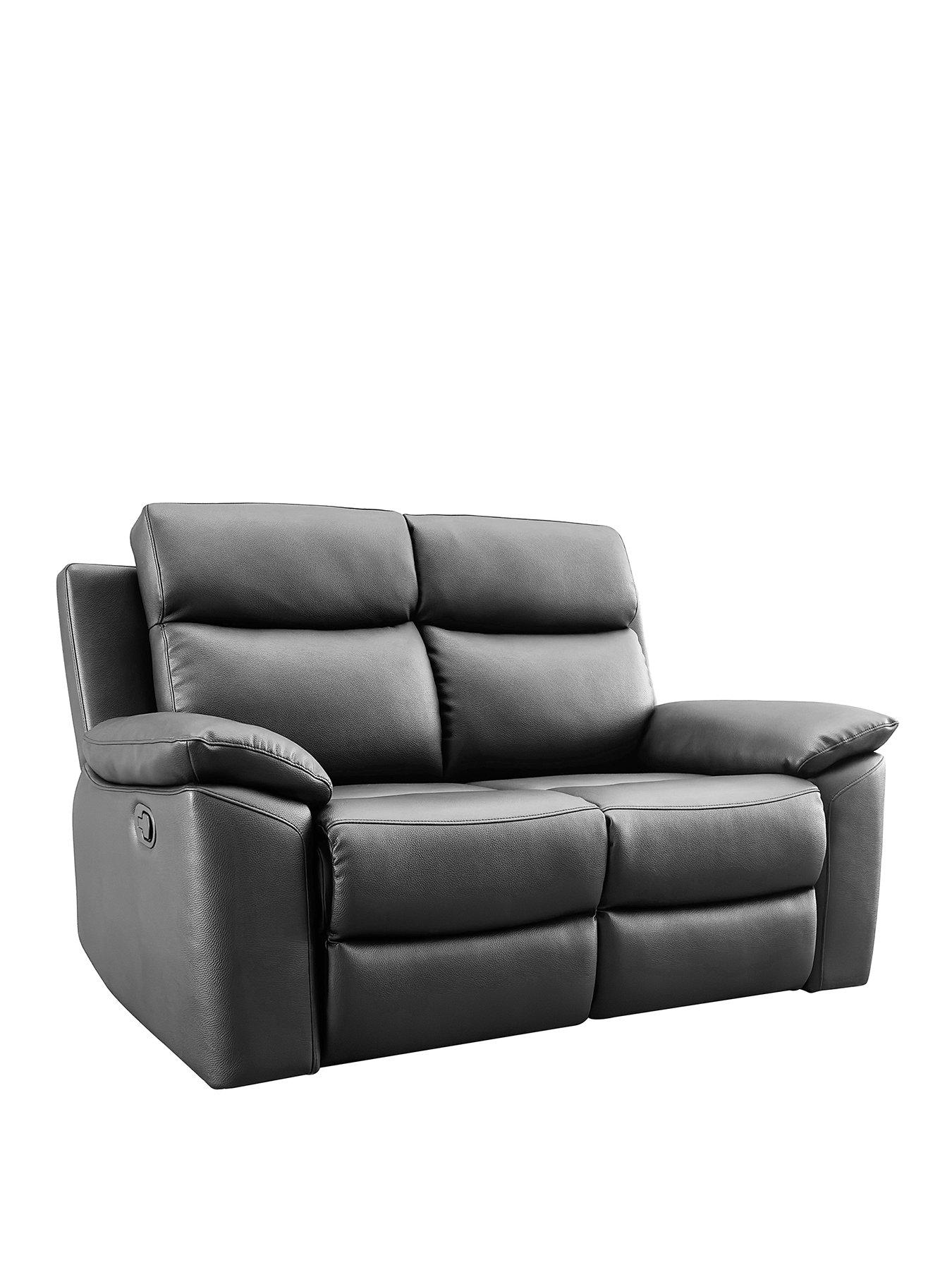 Image 3 of 6 of The Very Collection Edison Luxury Faux Leather 3 + 2 Seater Manual Recliner Sofa Set (Buy &amp; SAVE!) - FSC&reg; Certified