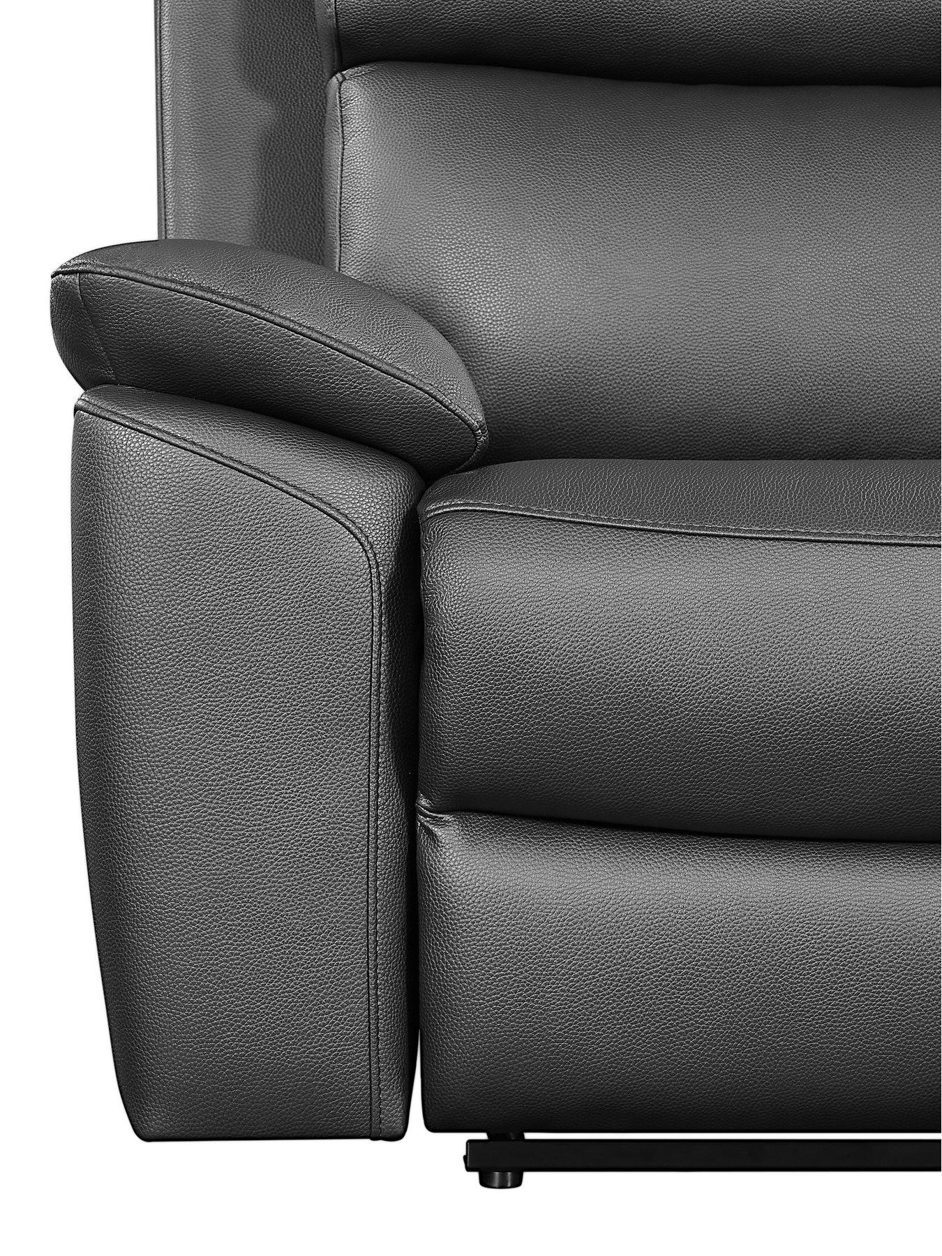 Image 5 of 6 of The Very Collection Edison Luxury Faux Leather 3 + 2 Seater Manual Recliner Sofa Set (Buy &amp; SAVE!) - FSC&reg; Certified