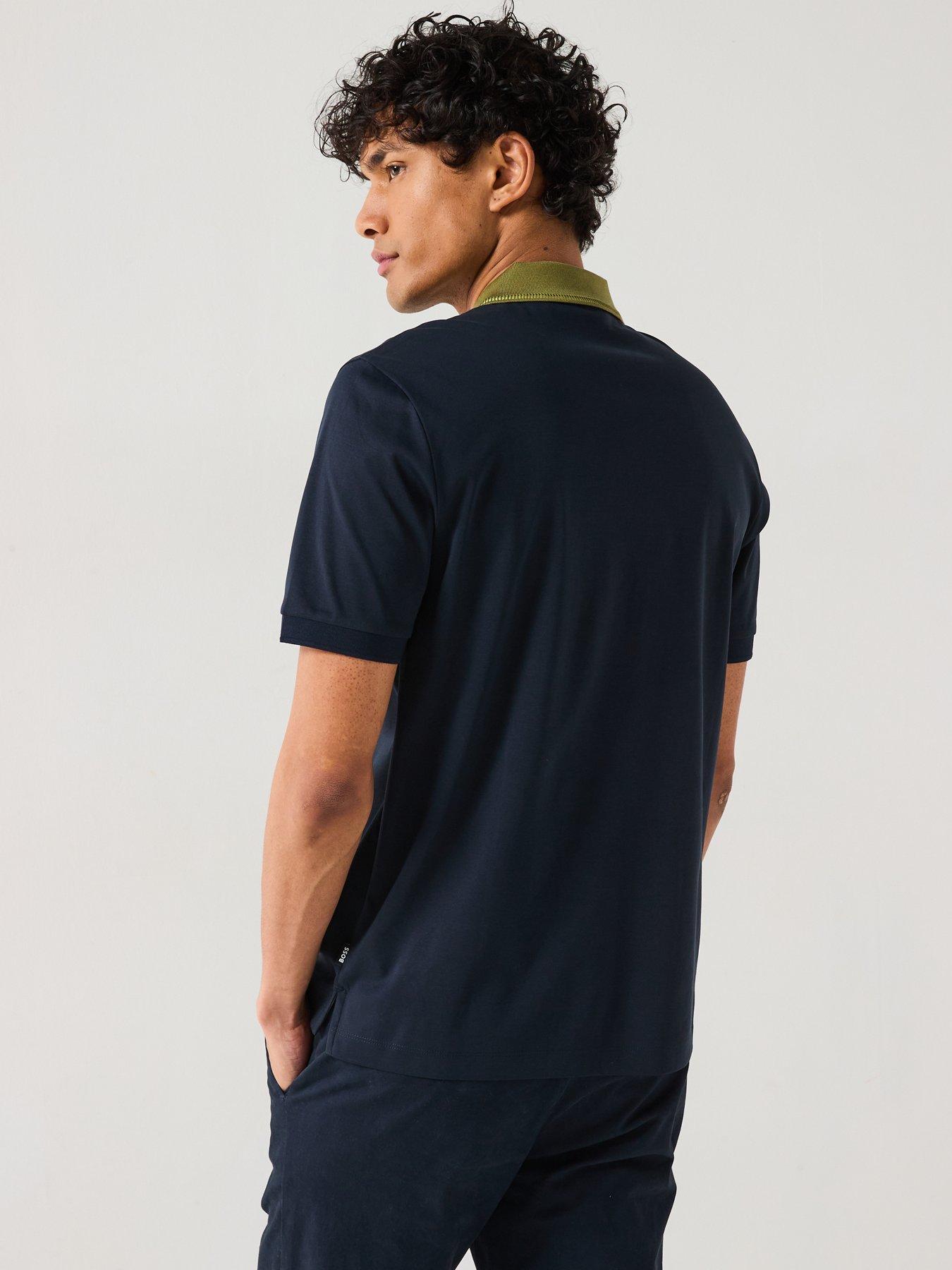  image of boss-h-phillipson-199-contrast-collar-slim-fit-polo-shirt--navy
