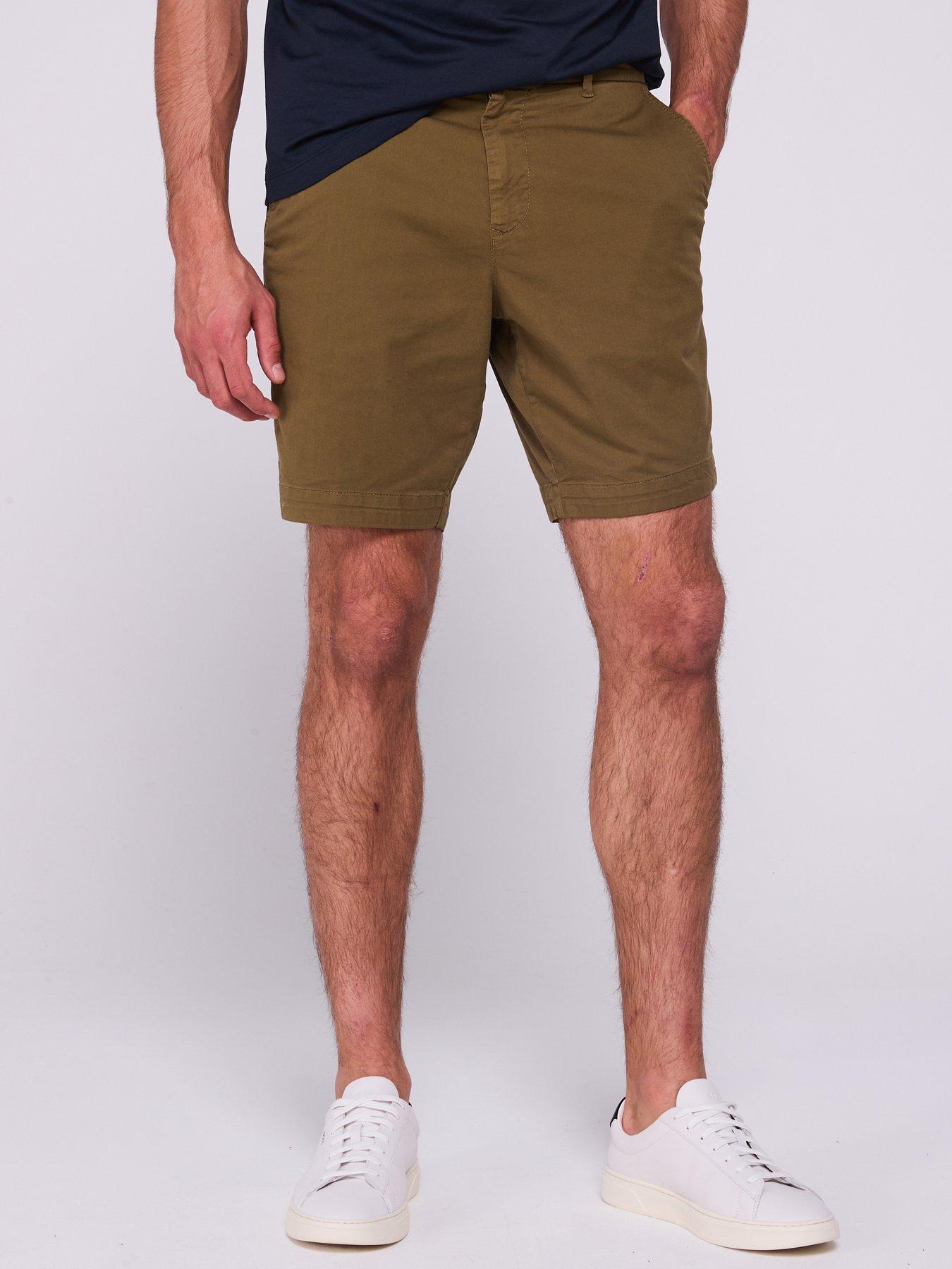 boss-h-slice-slim-fit-chino-shorts-dark-green