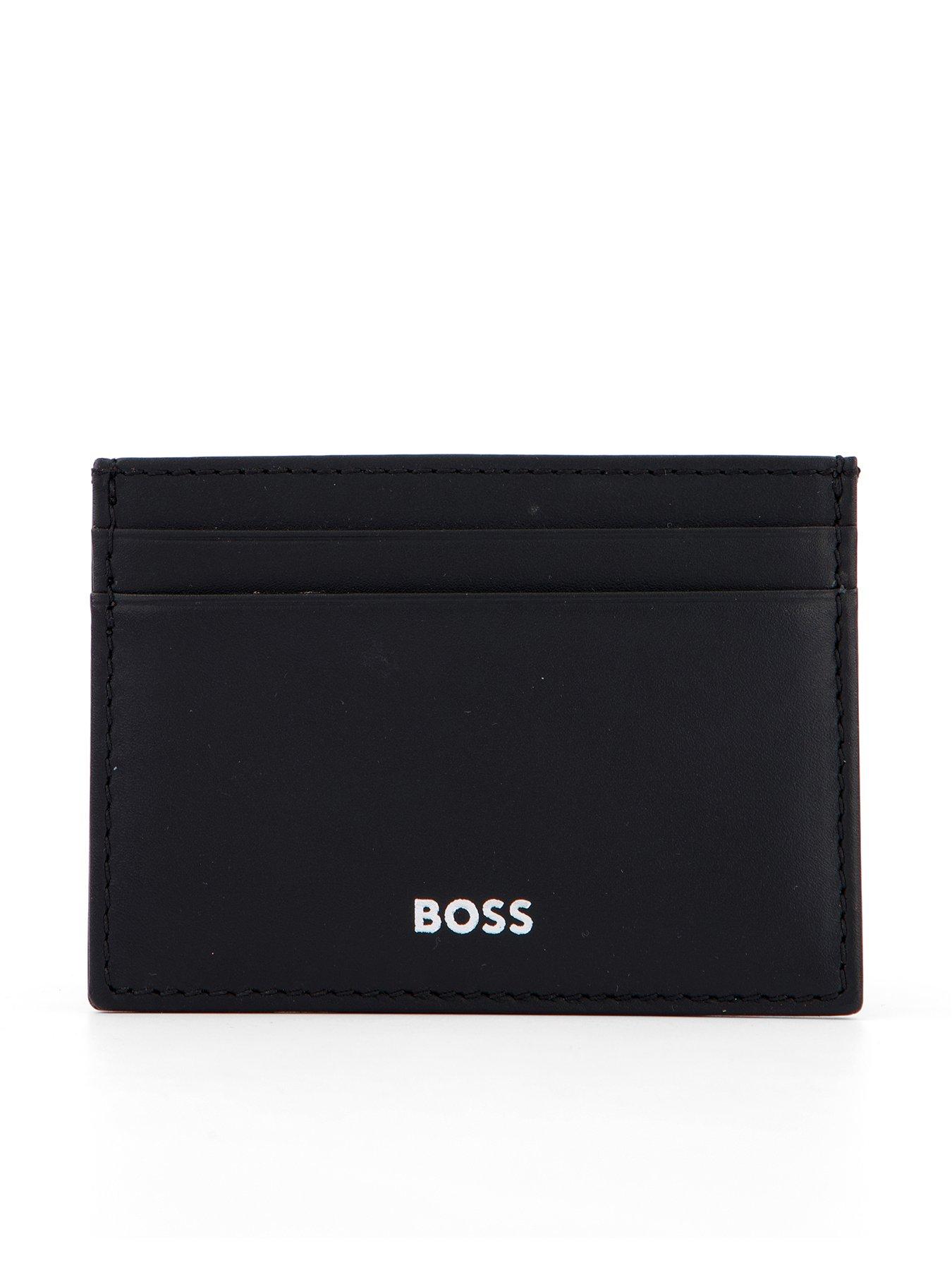 BOSS Randy Leather Card Holder - Black