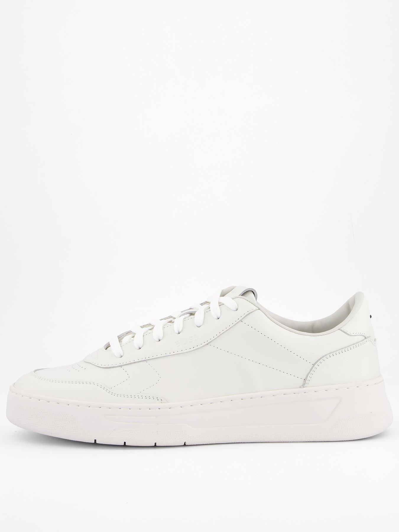 BOSS Baltimore Tennis Leather Trainer-s  White