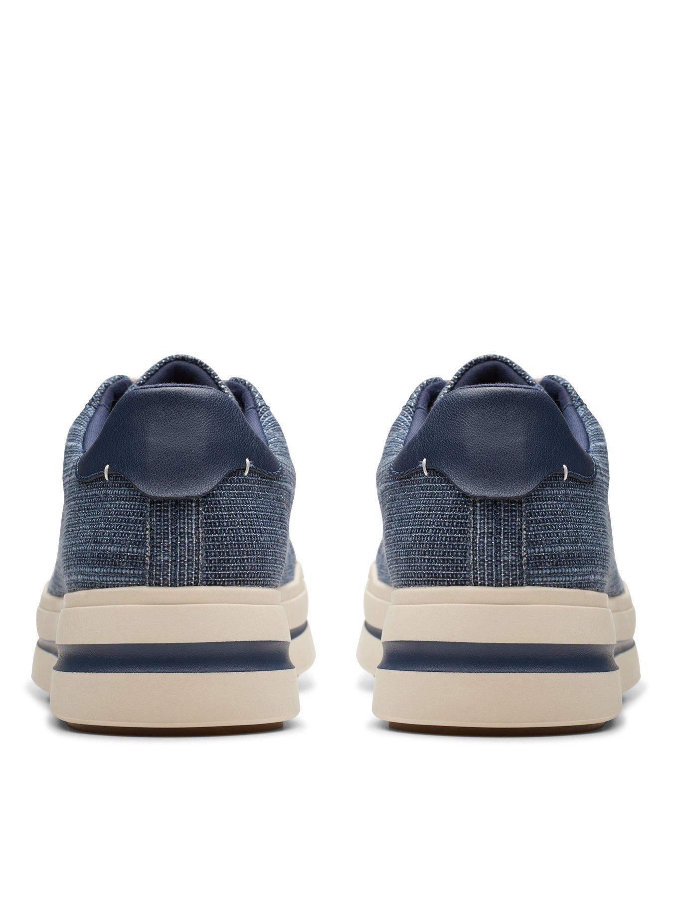  image of clarks-audreigh-sun-textile-trainer-navy