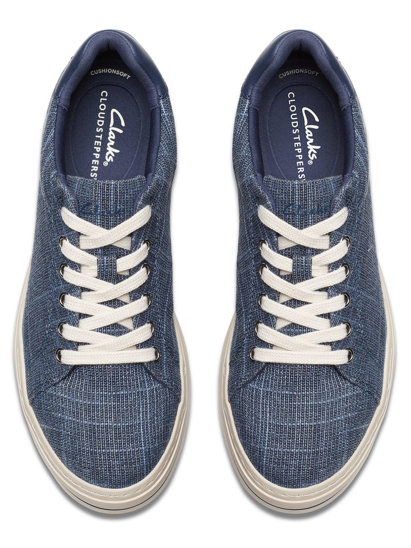  image of clarks-audreigh-sun-textile-trainer-navy