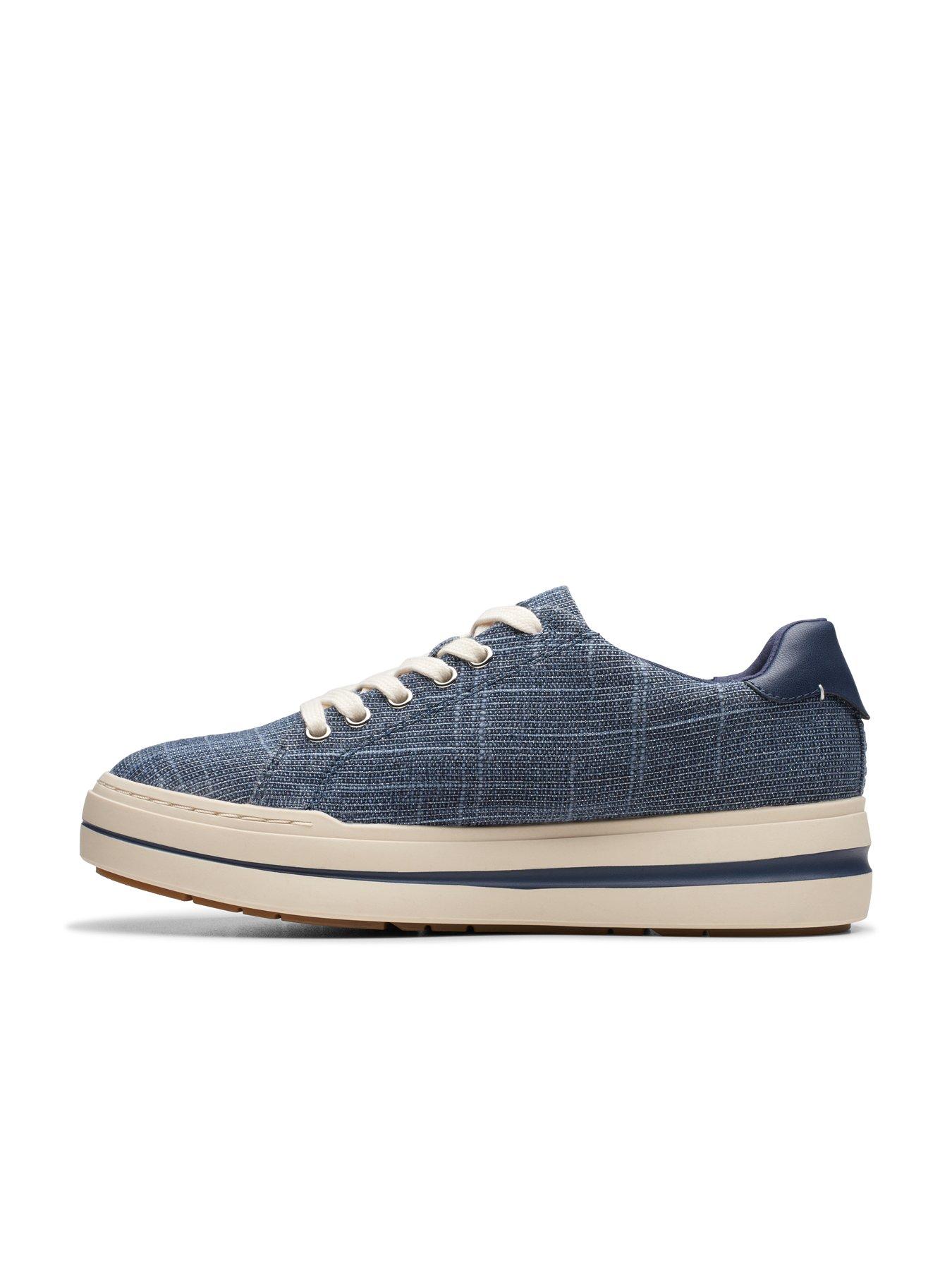  image of clarks-audreigh-sun-textile-trainer-navy