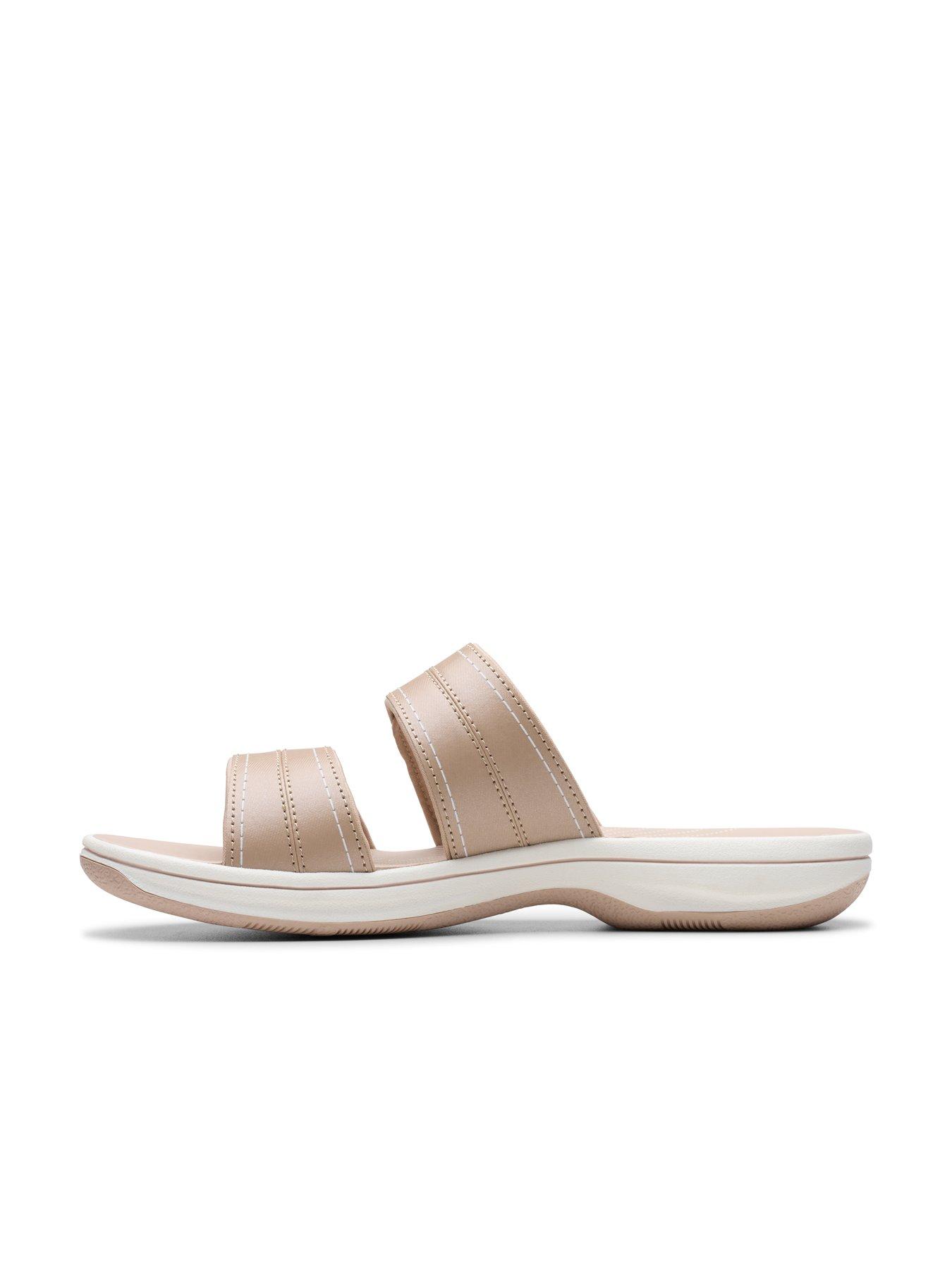  image of clarks-brinkley-maye-cushion-soft-sandal-sand