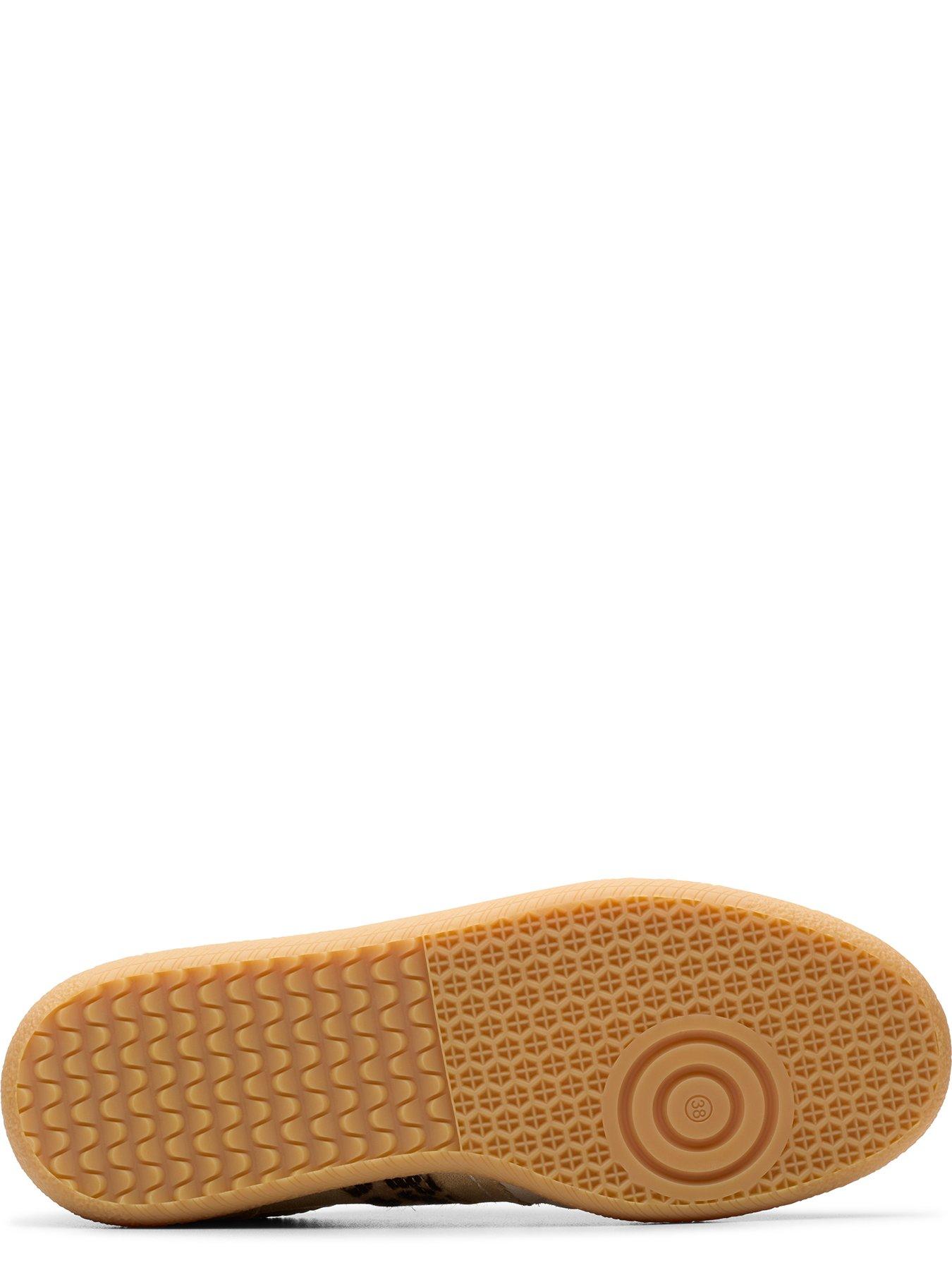  image of clarks-stara-walk-suede-trainers-sandleopard
