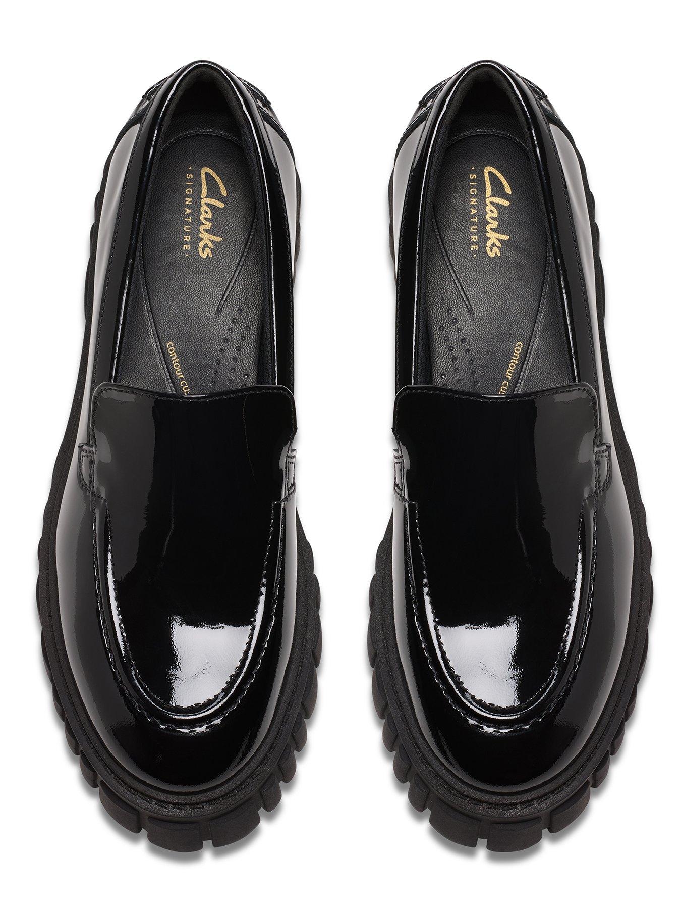  image of clarks-page-chunky-loafer-black