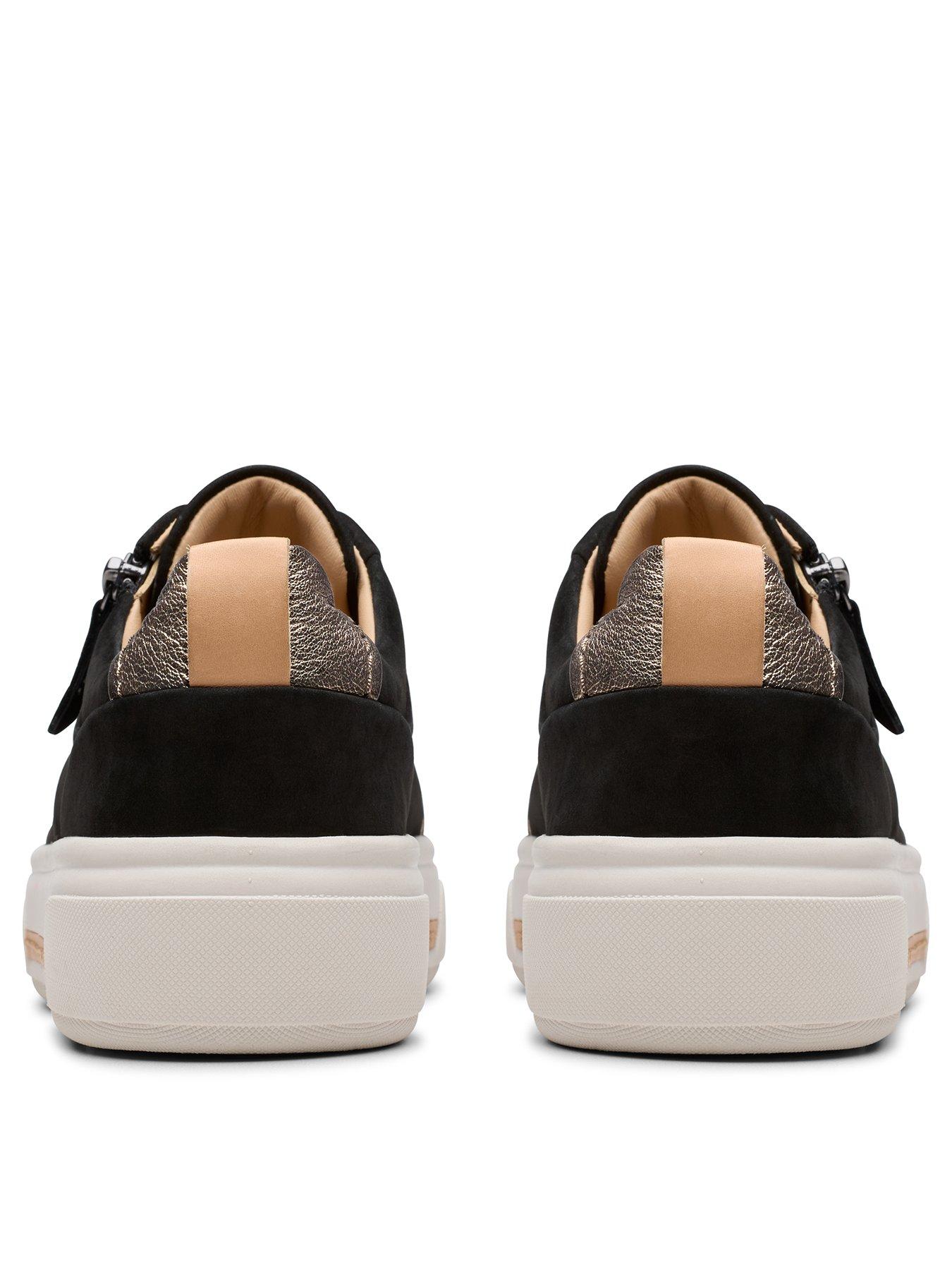  image of clarks-hollyhock-zip-trainer-black