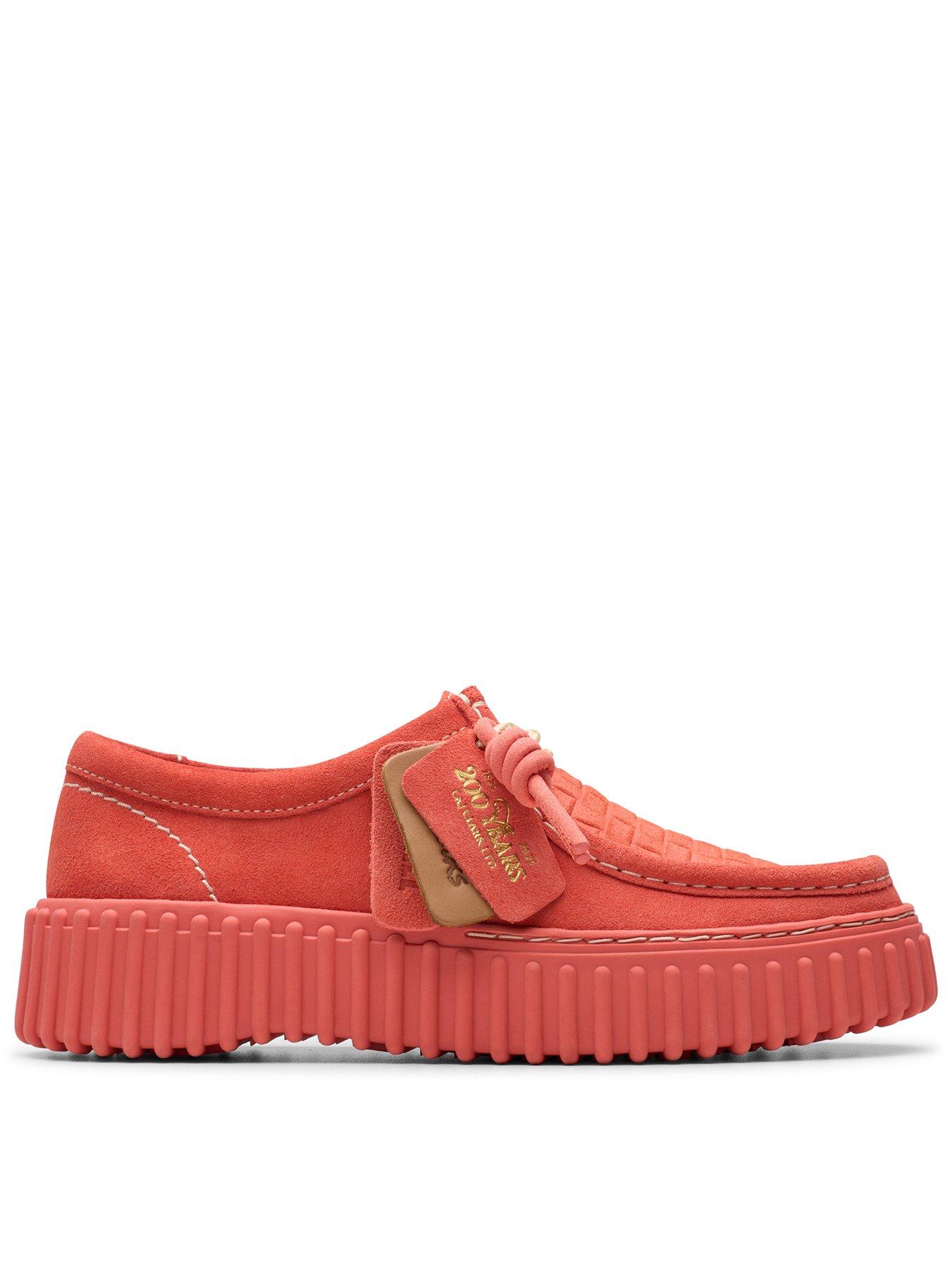 clarks-torhill-bee-suede-shoe-red