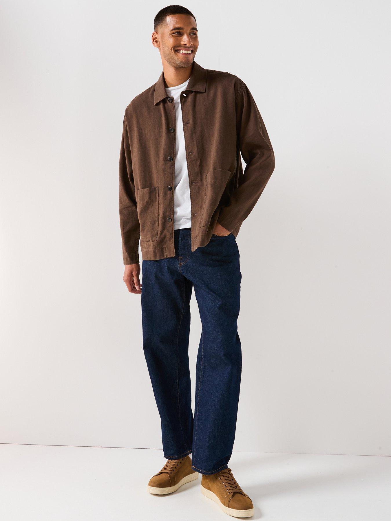 Image 3 of 5 of Selected Homme Tony Relaxed Fit Formal Overshirt - Demitasse