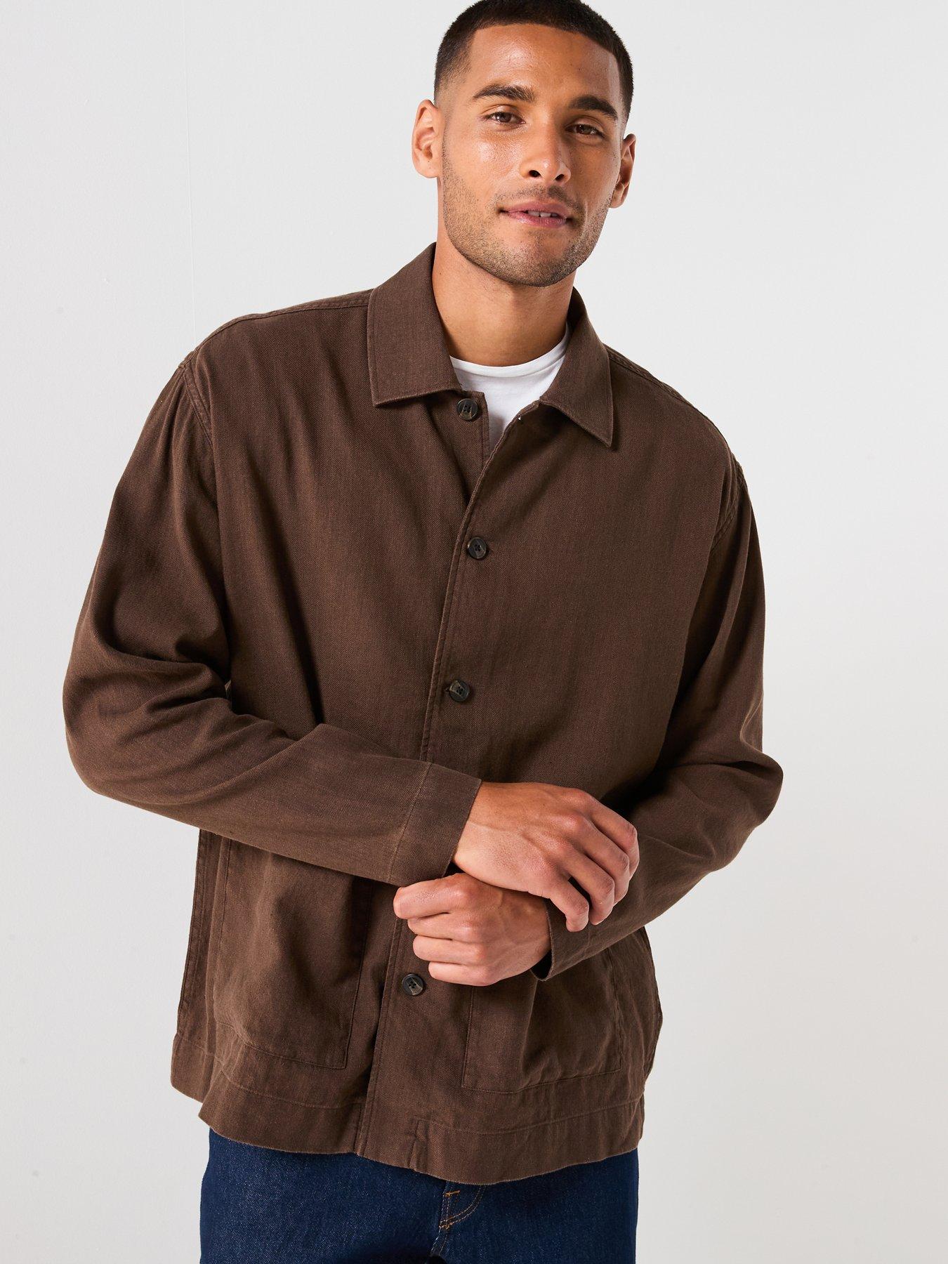 Image 4 of 5 of Selected Homme Tony Relaxed Fit Formal Overshirt - Demitasse