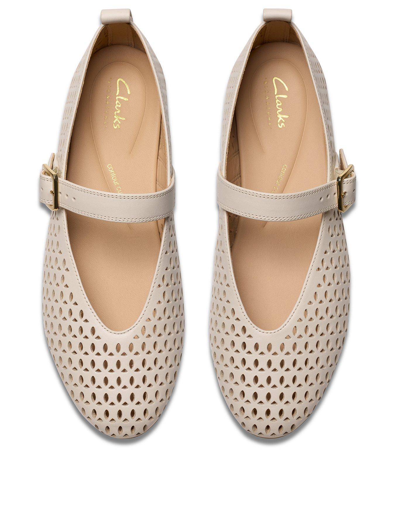  image of clarks-fawna-jane-woven-mary-jane-shoe-cream