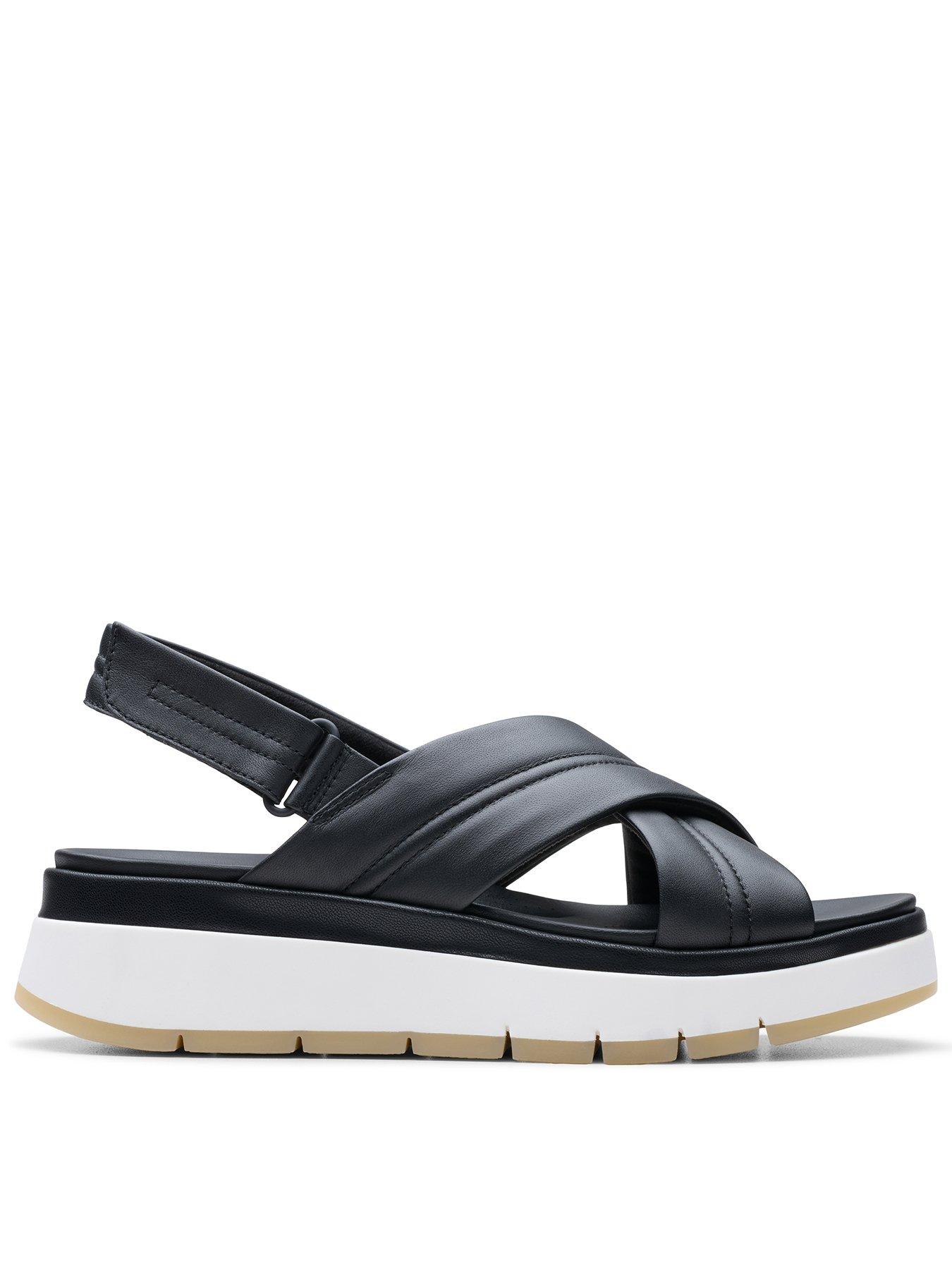clarks-tuscan-cross-platform-style-leather-sandal-black