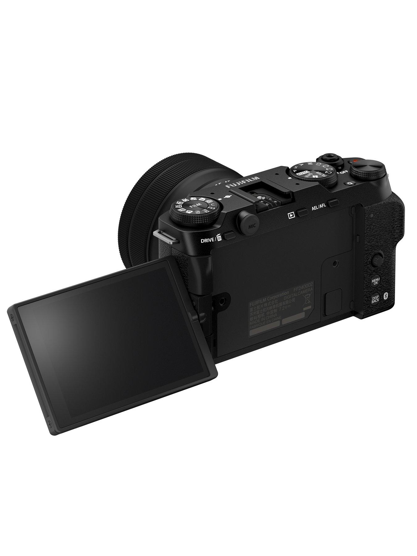  image of fujifilm-x-m5-camera-kit-inc-xc-15-45mm-lens-sandisk-128gb-extreme-pro-sdxc-card-and-system-bag-black