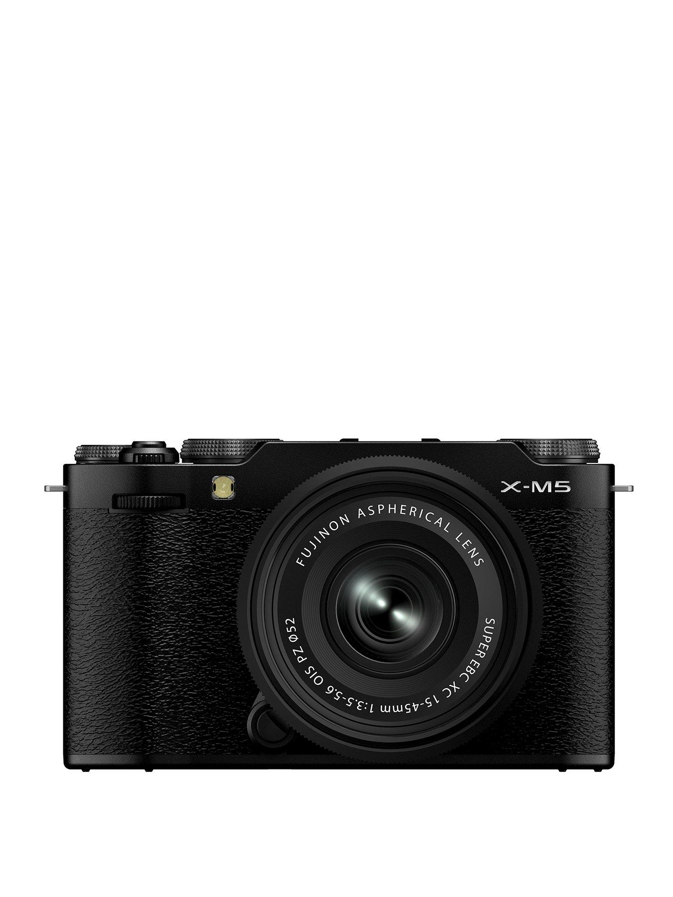 Fujifilm X-M5 CSC Digital Camera with XC 15-45mm F3.5-5.6 OIS PZ Lens - Black