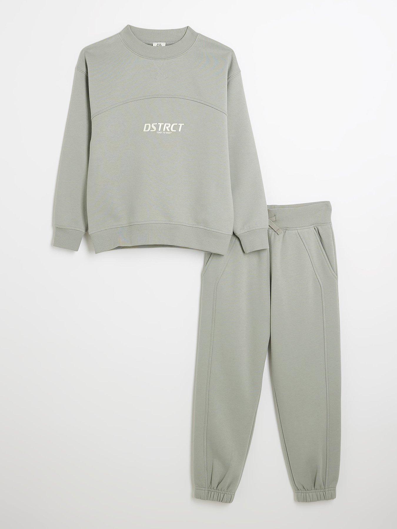 river-island-boys-district-sweatshirt-set-khaki