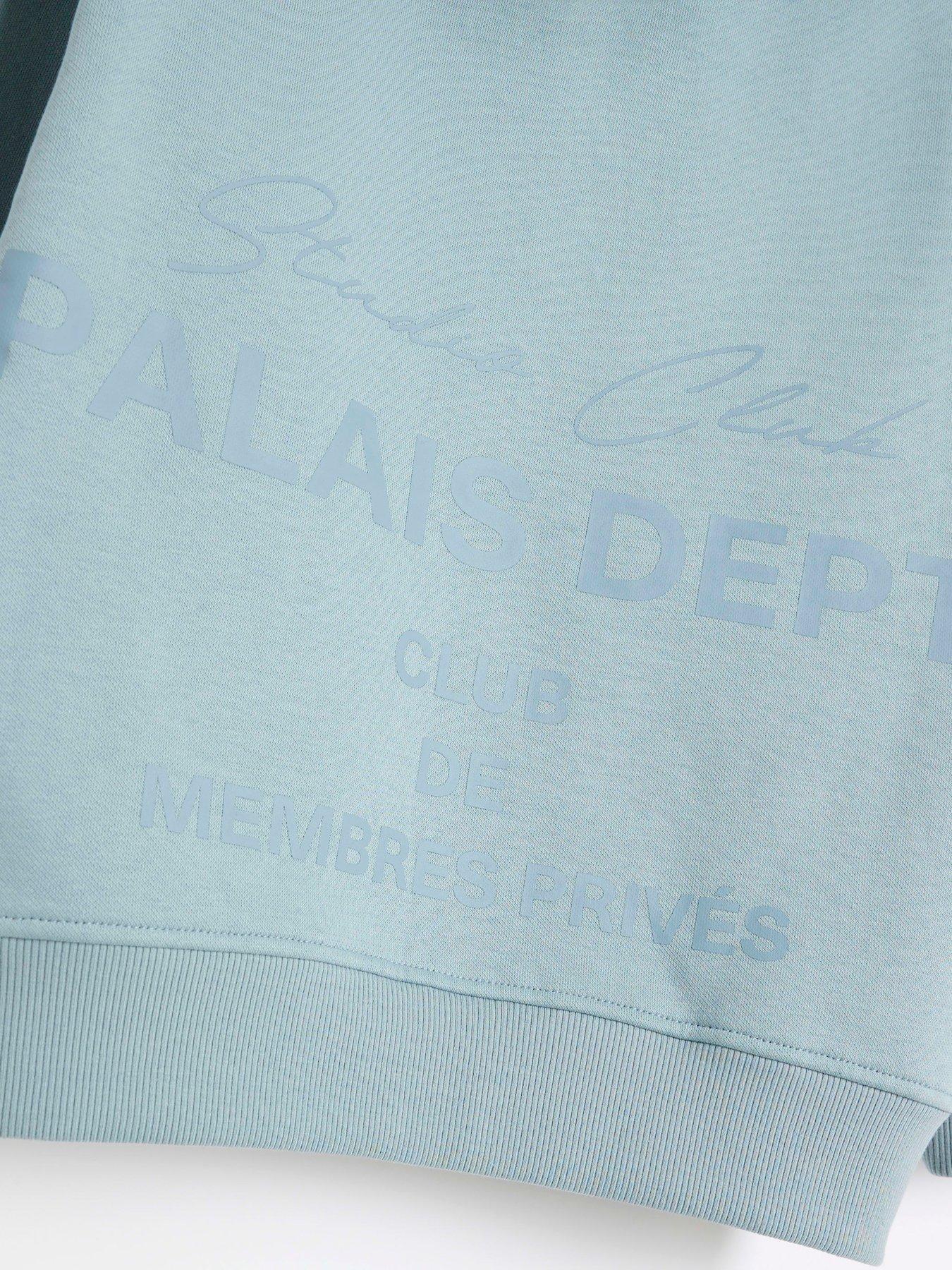  image of river-island-boys-essentials-hoodie-blue