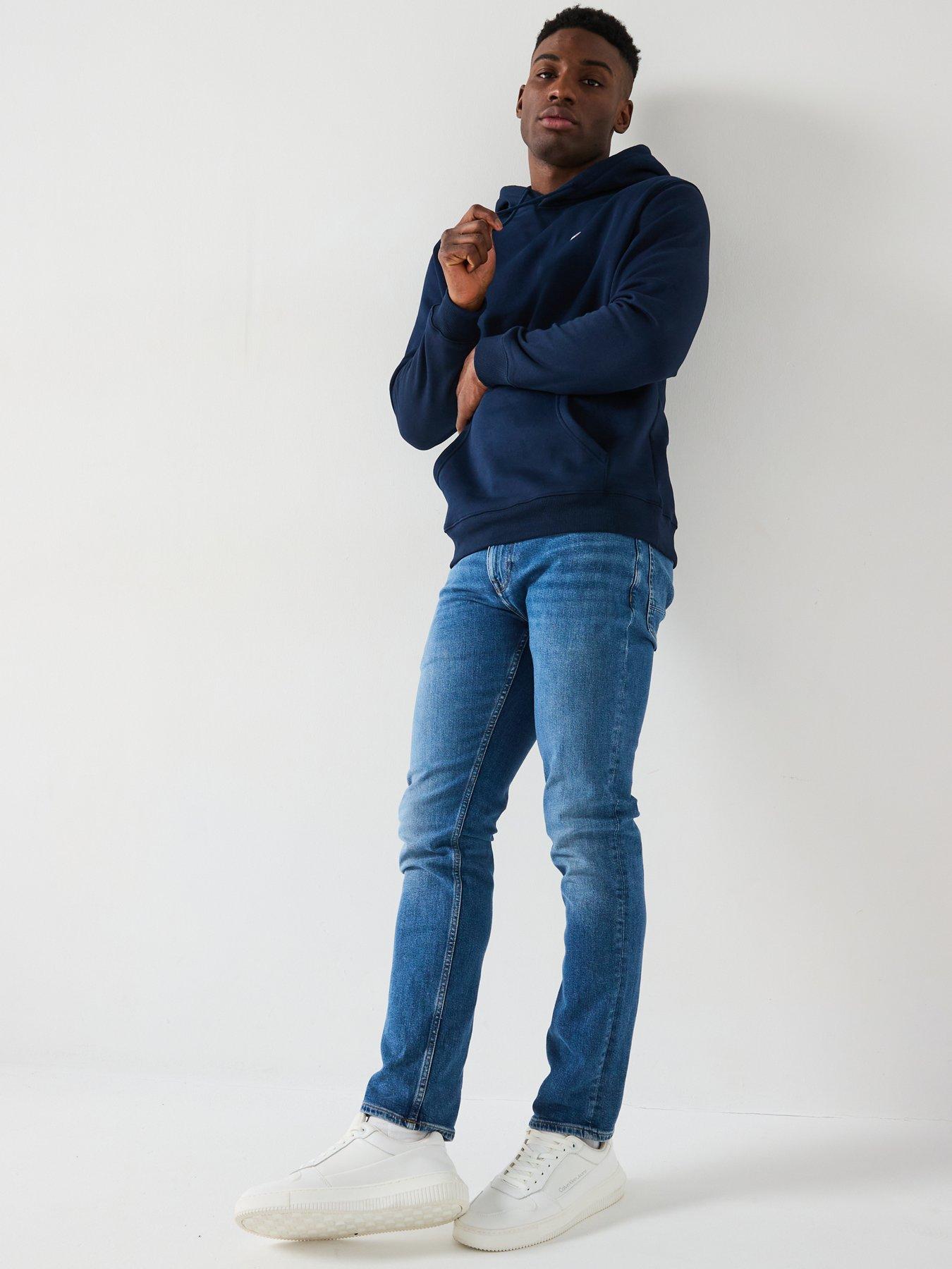 Image 3 of 5 of Tommy Jeans Regular Small Flag Hoodie - Navy