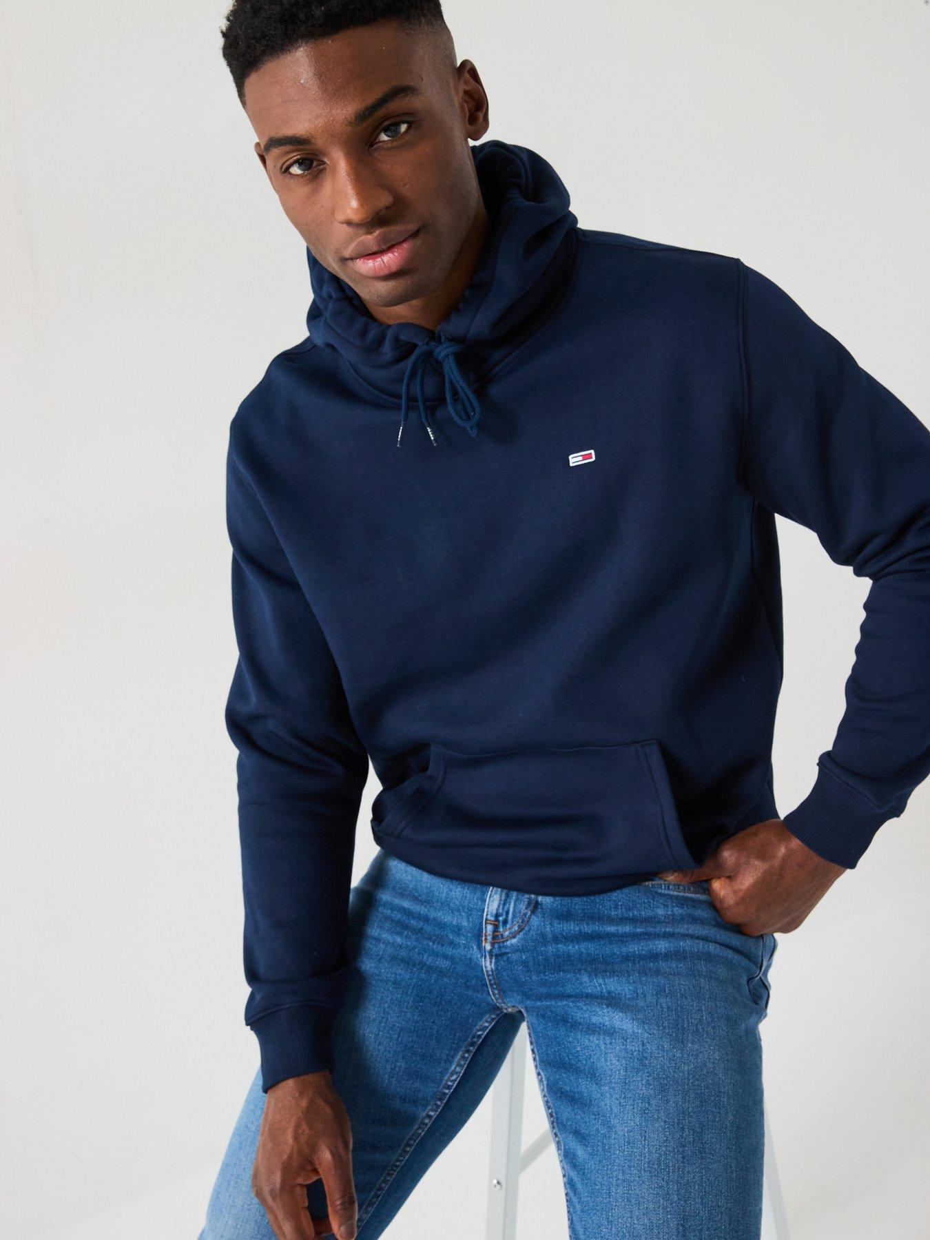 Image 5 of 5 of Tommy Jeans Regular Small Flag Hoodie - Navy