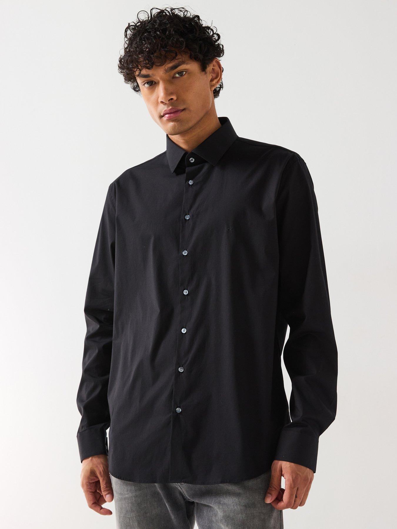 calvin-klein-poplin-stretch-slim-long-sleeve-shirt-black