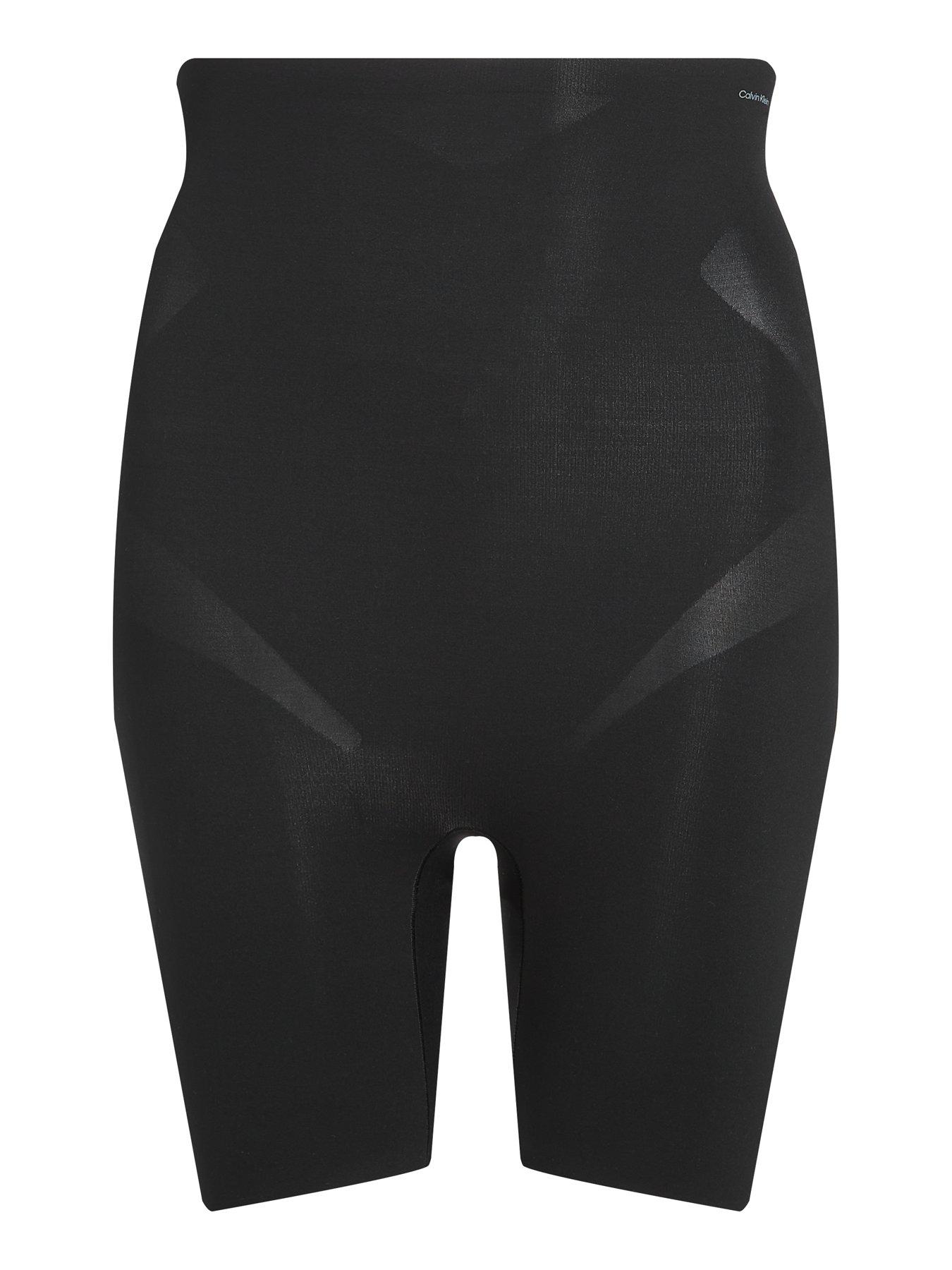 Image 5 of 5 of Calvin Klein Stay Put Stretch High Waisted Sculpted Shapewear Shorts - Black