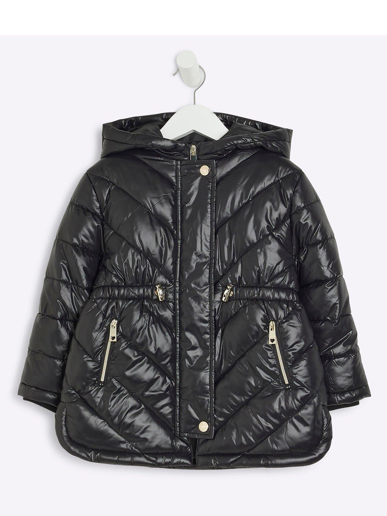 undefined Mini Girls Padded Jacket - Black