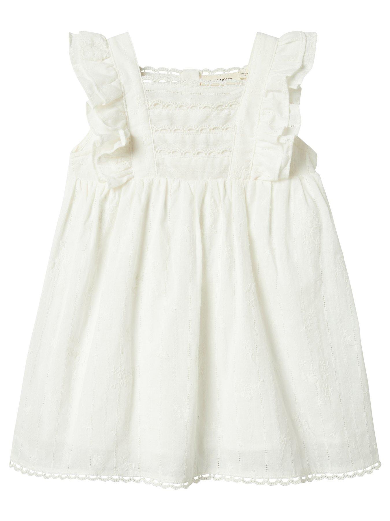  image of lil-atelier-mini-girls-sleeveless-dress-coconut-milk
