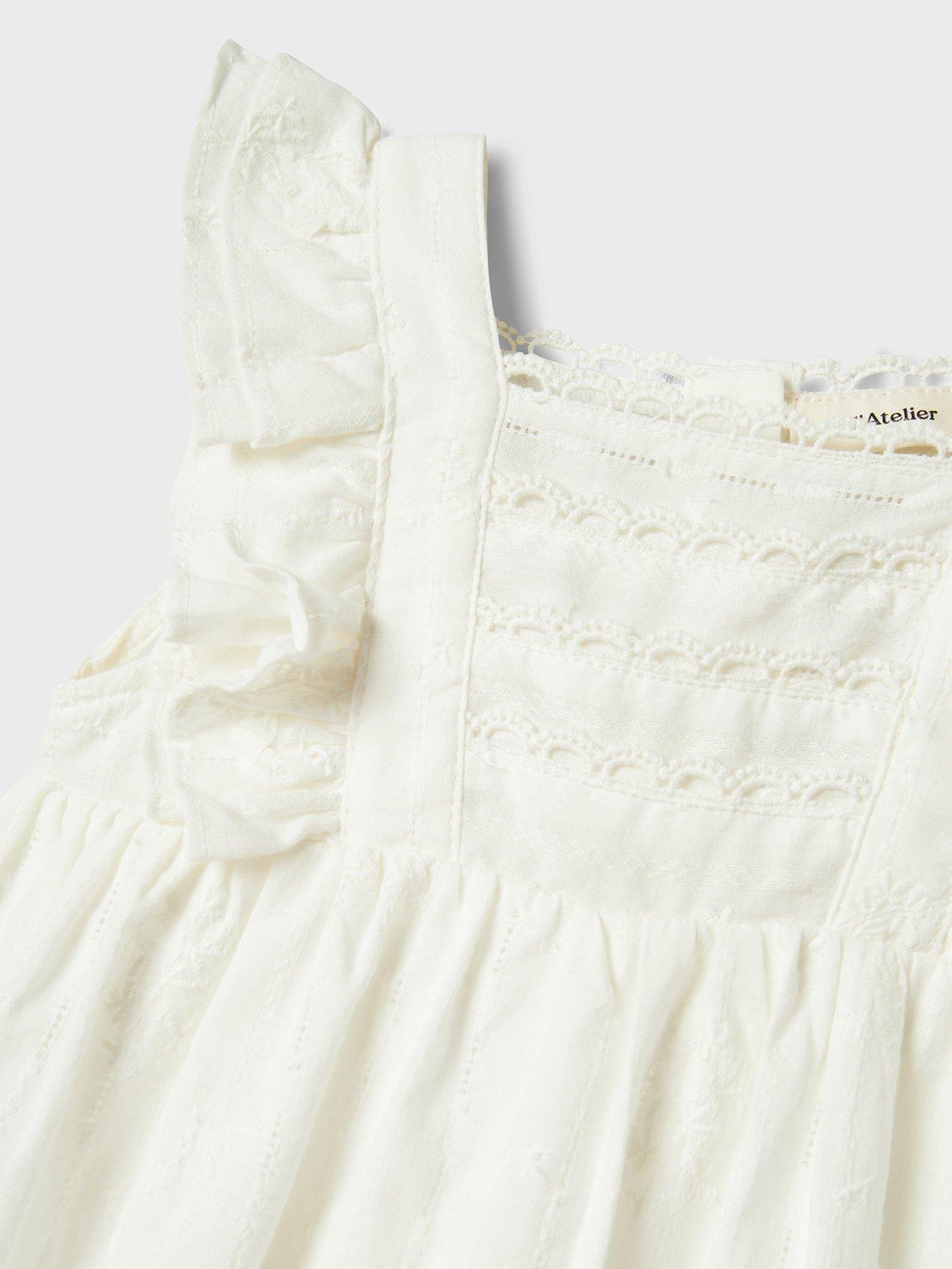  image of lil-atelier-mini-girls-sleeveless-dress-coconut-milk
