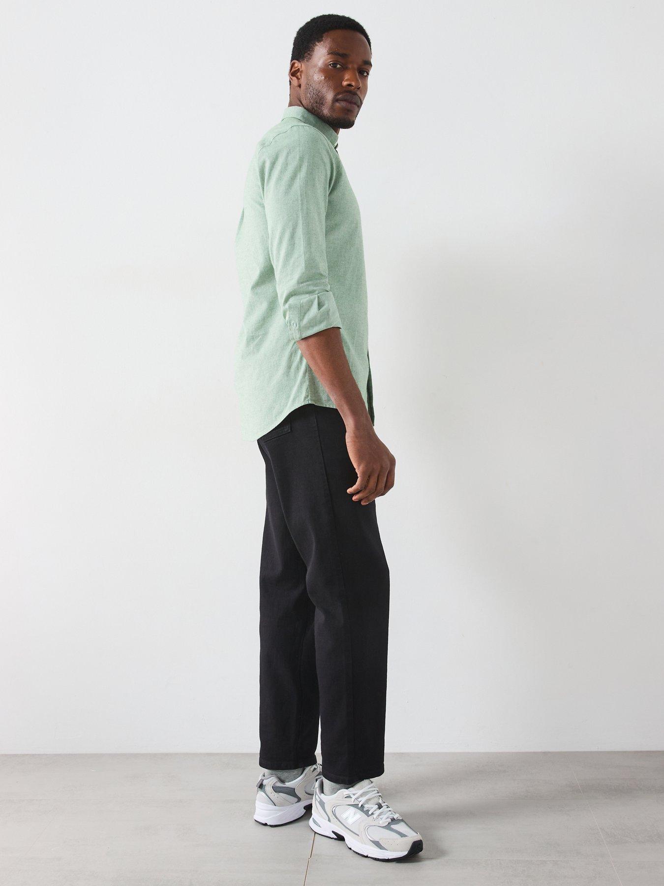  image of farah-norwood-regular-fit-jeans-black