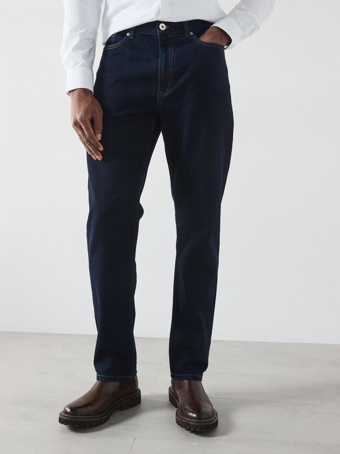 Farah Norwood Regular Fit Jeans - Dark Blue