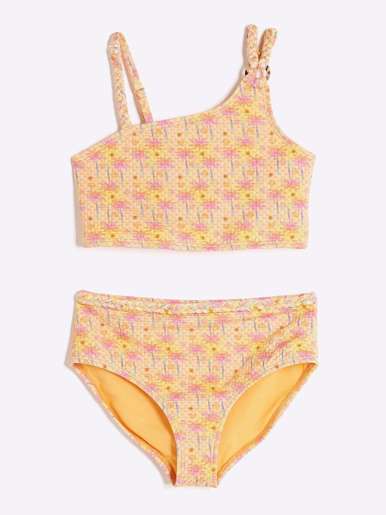 river-island-girls-glitter-palm-print-bikini-set-orange