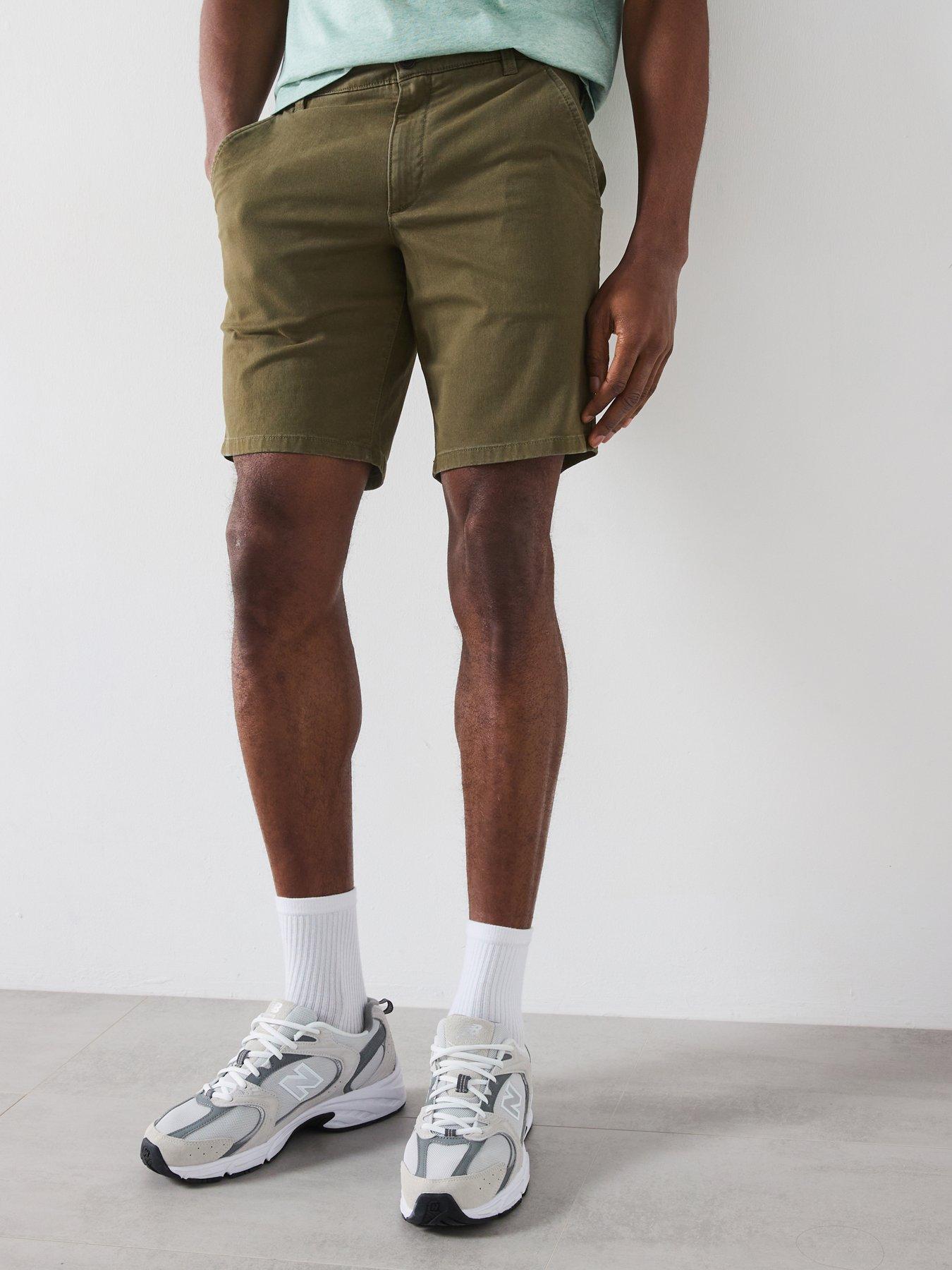  image of farah-hawk-twill-shorts-khaki