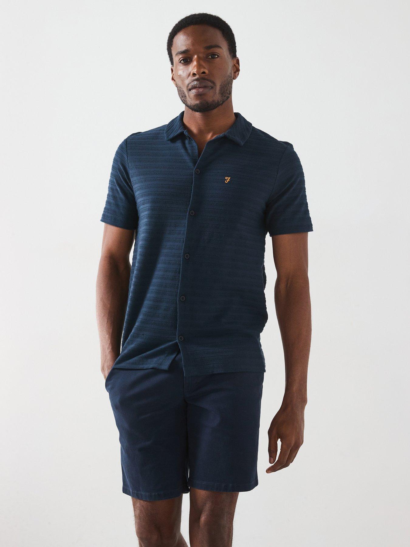 farah-massey-short-sleeve-regular-fit-polo-shirt-navy