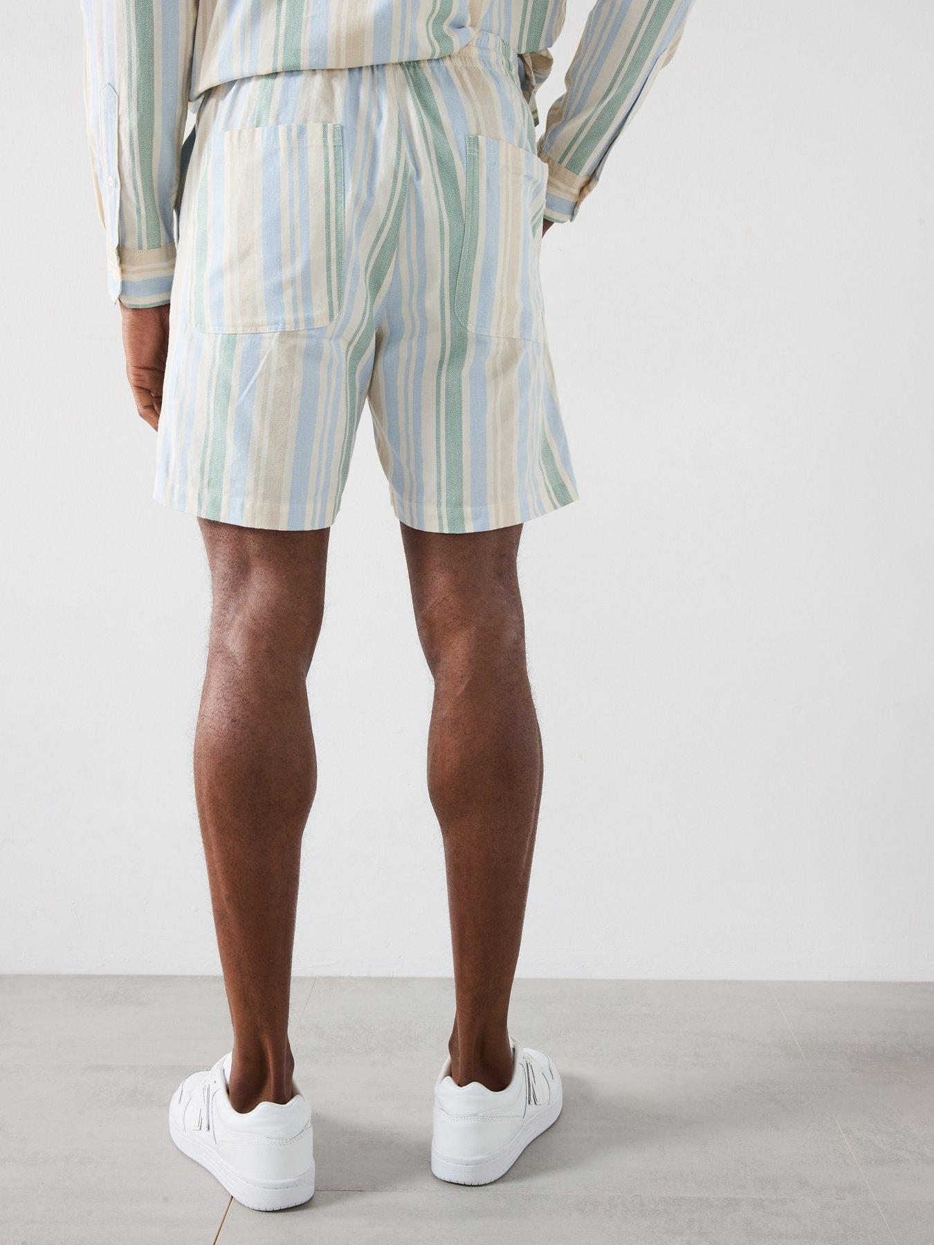 image of farah-redwald-thick-striped-shorts-multi