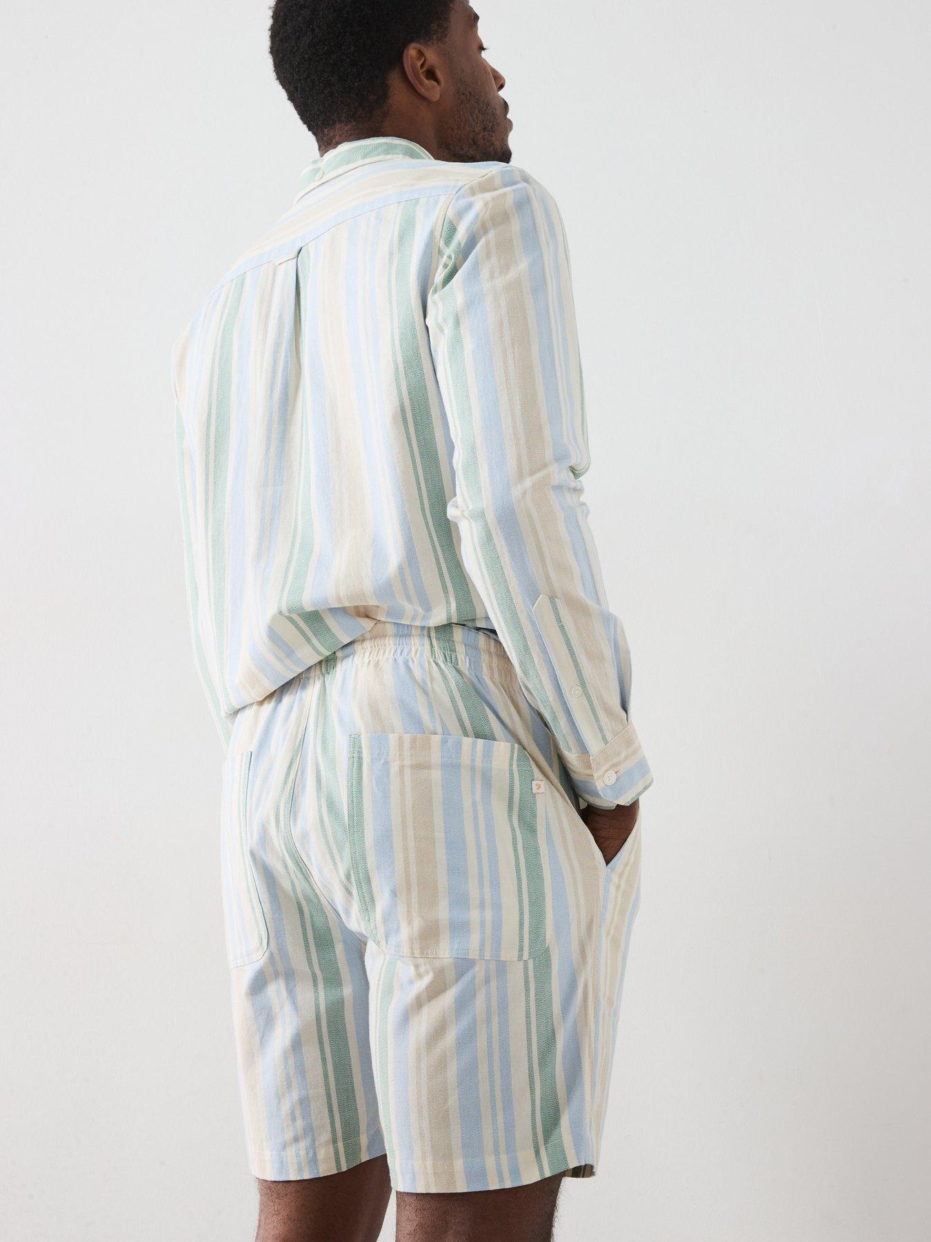  image of farah-redwald-thick-striped-shorts-multi