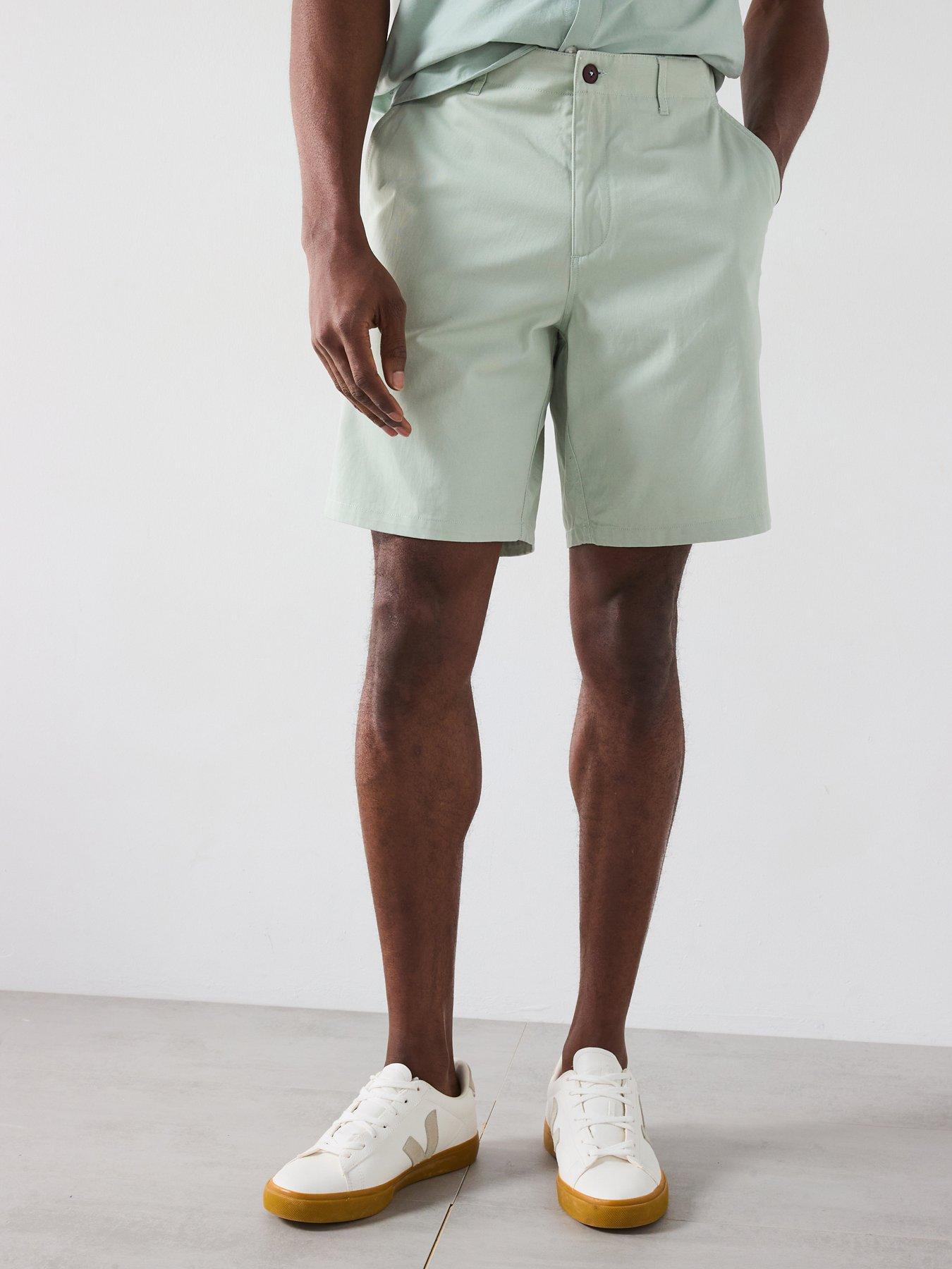 farah-sepel-twill-casual-fit-shorts-light-green