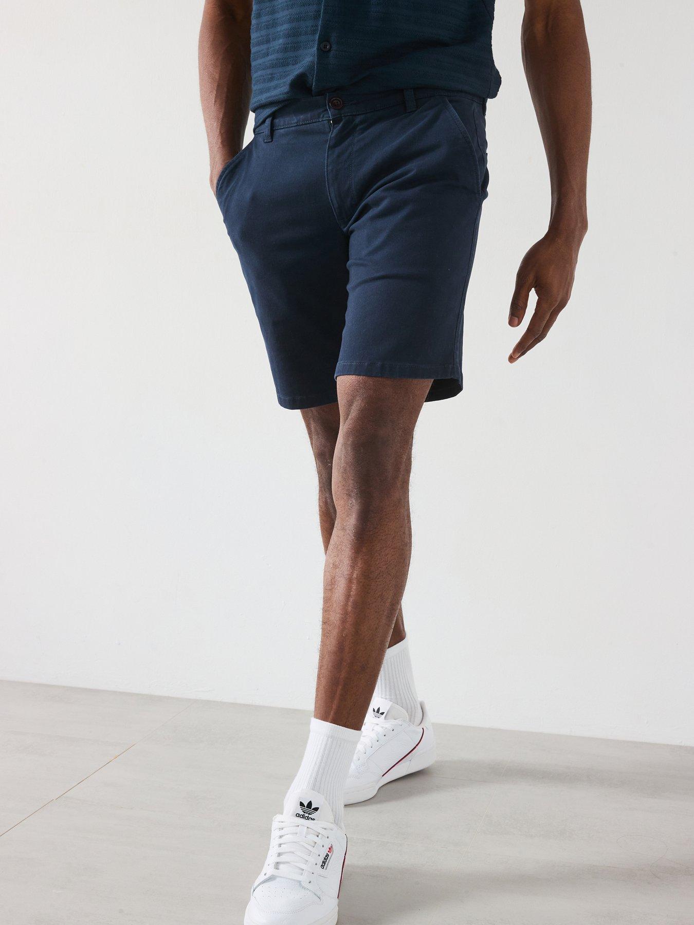 farah-hawk-twill-shorts-navy