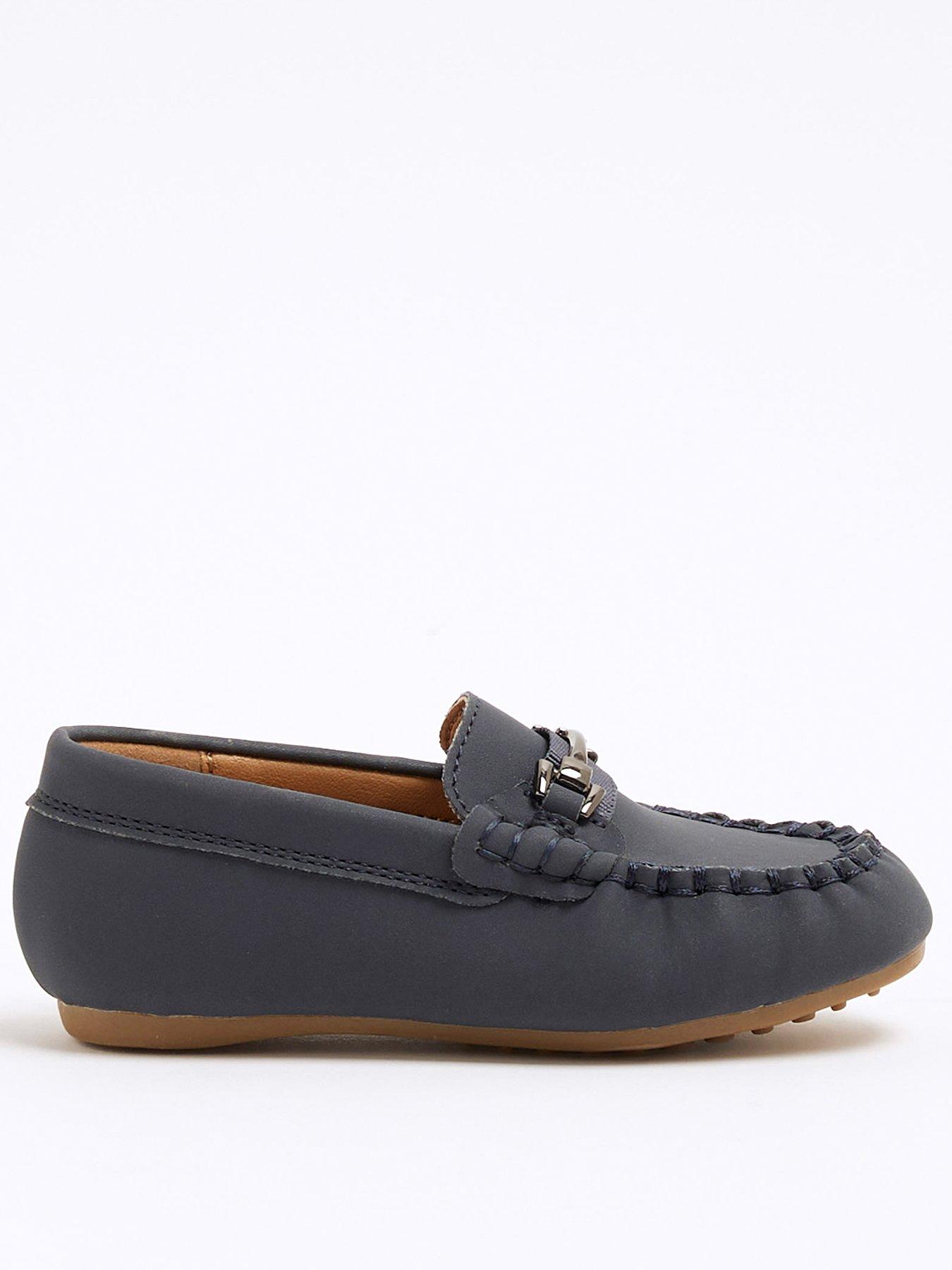River Island Mini Boys Snaffle Loafers Navy Littlewoods